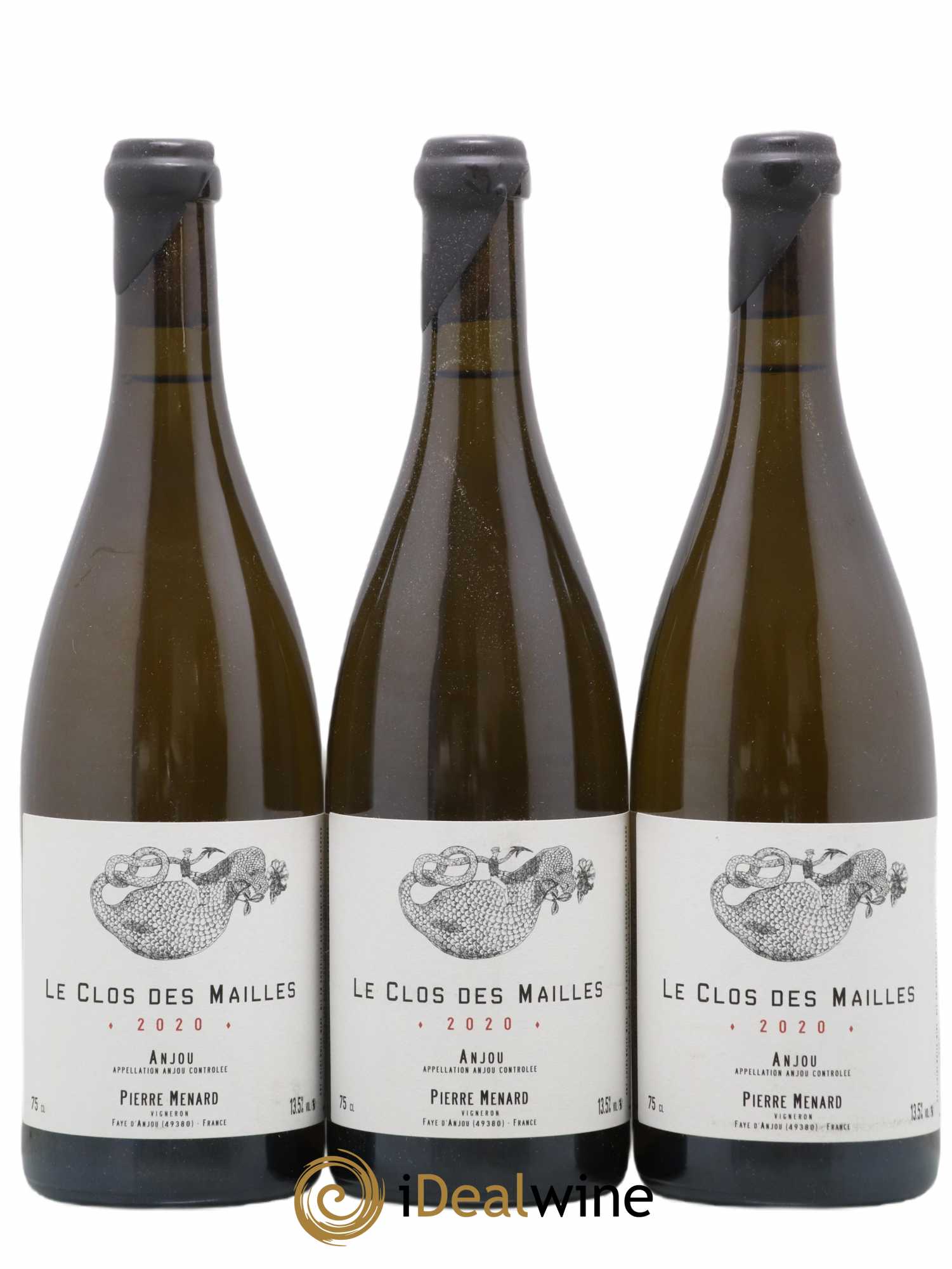 Anjou Le Clos des Mailles Pierre Ménard 2020 - Lot de 3 bouteilles - 0