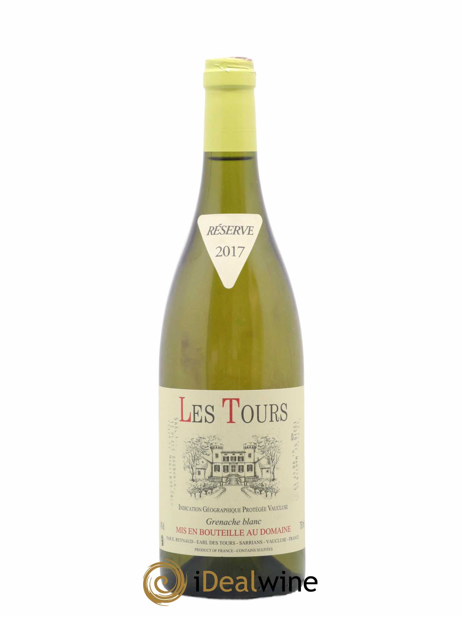 Vaucluse (Vin de Pays de Vaucluse) Les Tours Grenache Blanc Emmanuel Reynaud 2017 - Lot de 1 bouteille - 0