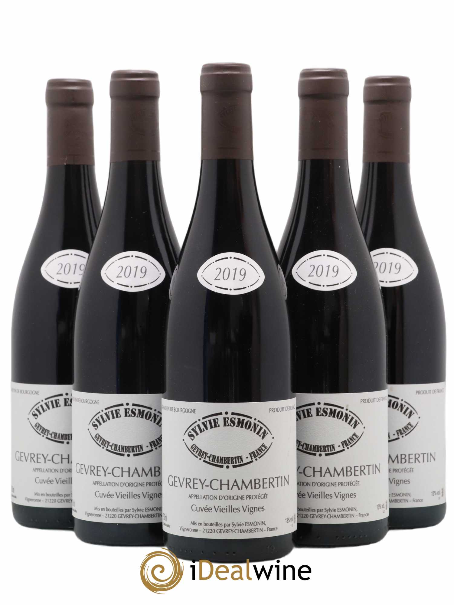 Gevrey-Chambertin Vieilles Vignes Sylvie Esmonin 2019 - Lot de 5 bouteilles - 0