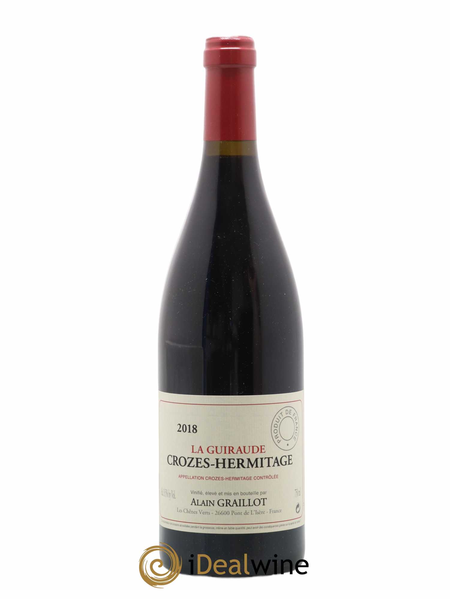 Crozes-Hermitage La Guiraude Domaine Graillot 2018 - Lot de 1 bouteille - 0