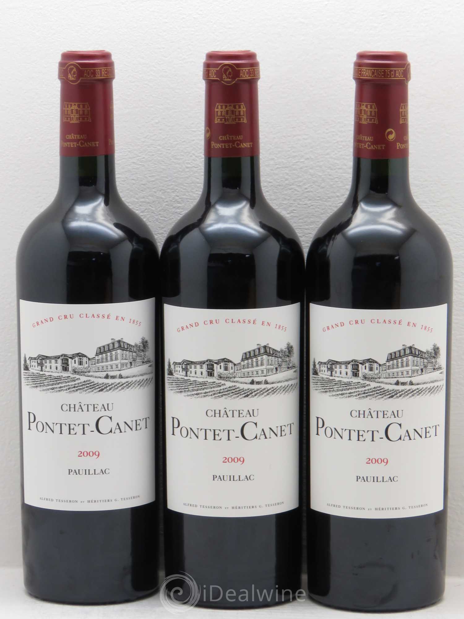 Château Pontet Canet 5ème Grand Cru Classé 2009 - Lot de 6 bouteilles - 1