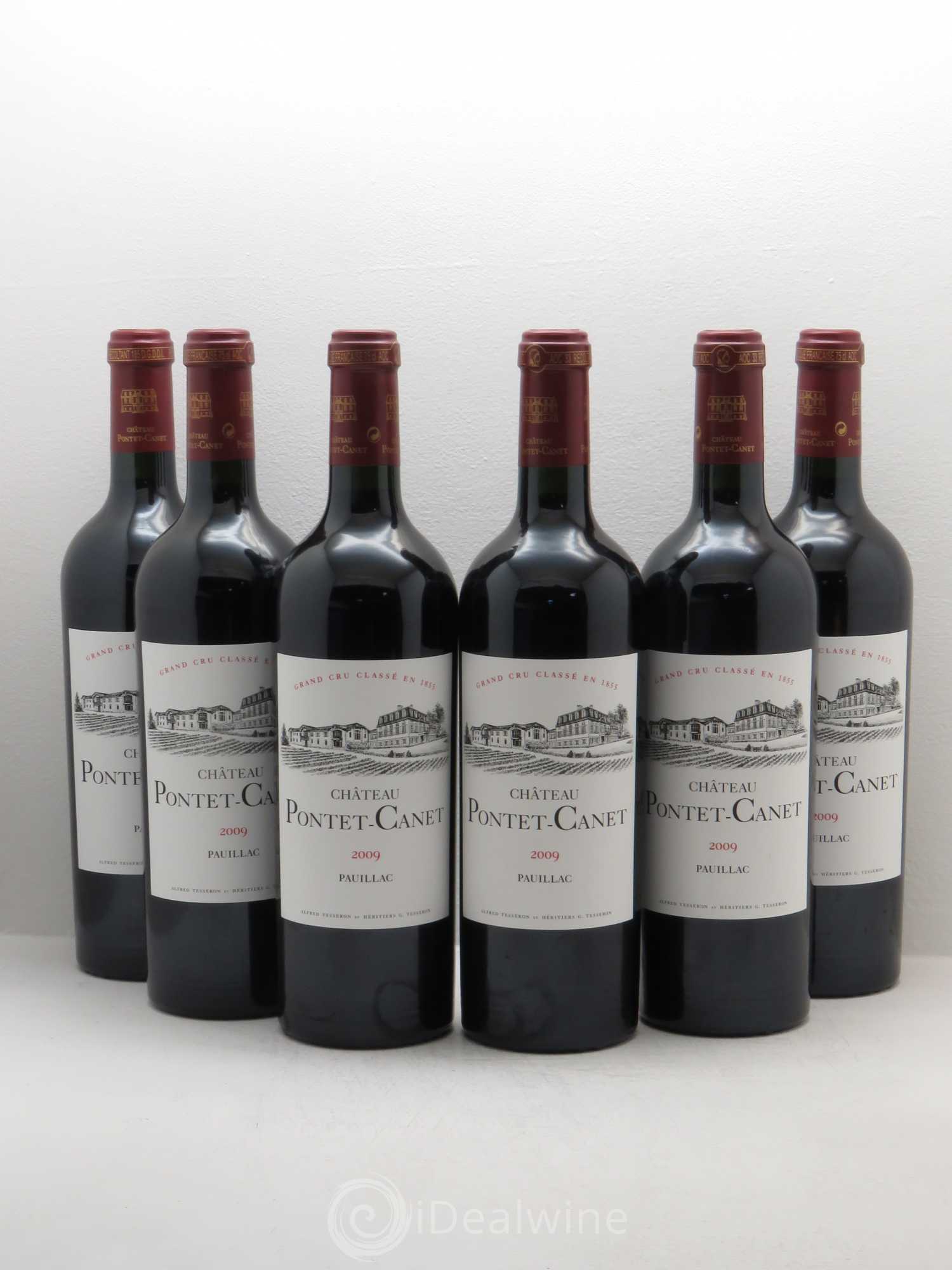 Château Pontet Canet 5ème Grand Cru Classé 2009 - Lot de 6 bouteilles - 0