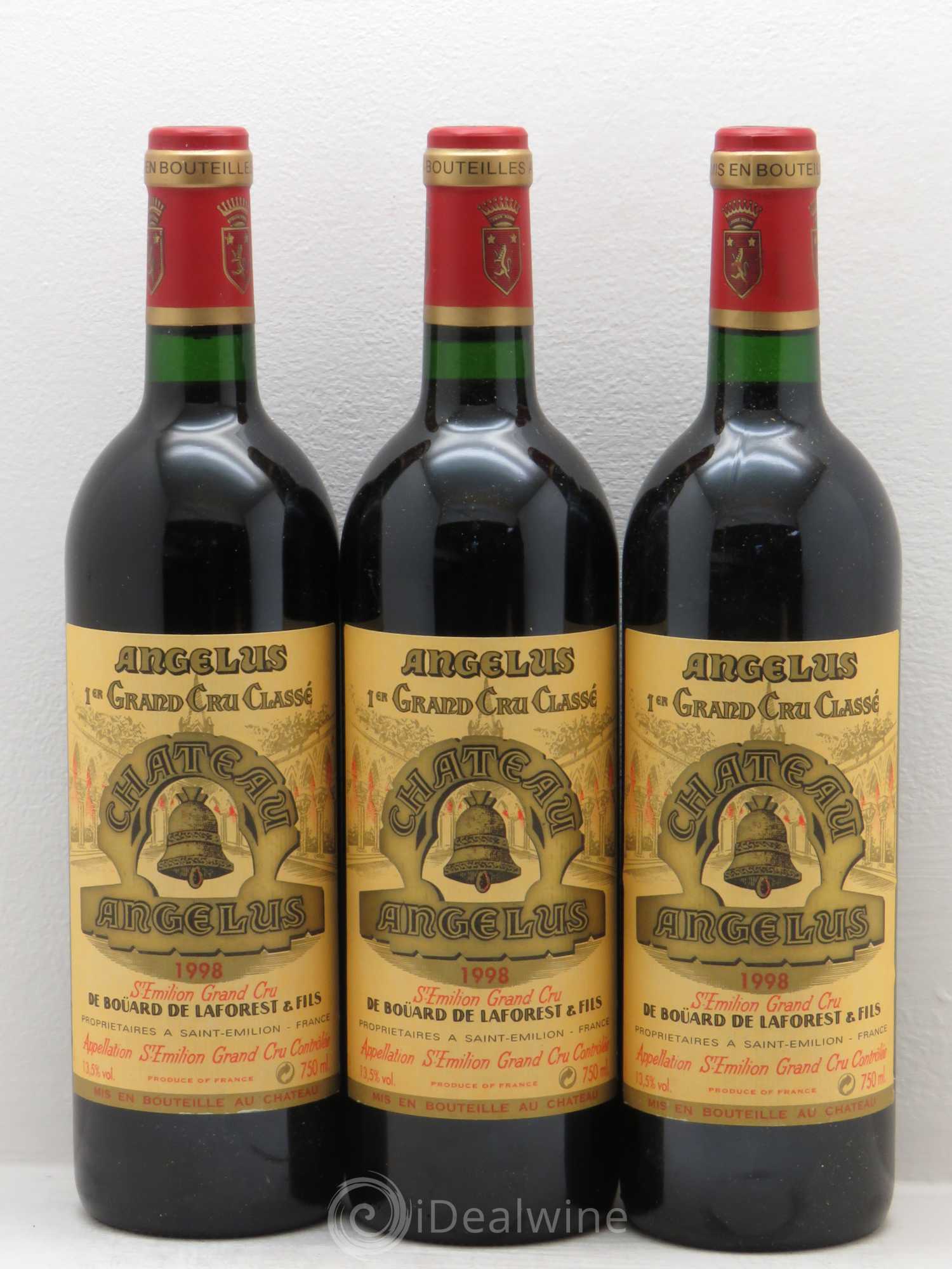 Château Angélus 1er Grand Cru Classé A 1998 - Lot de 6 bouteilles - 1