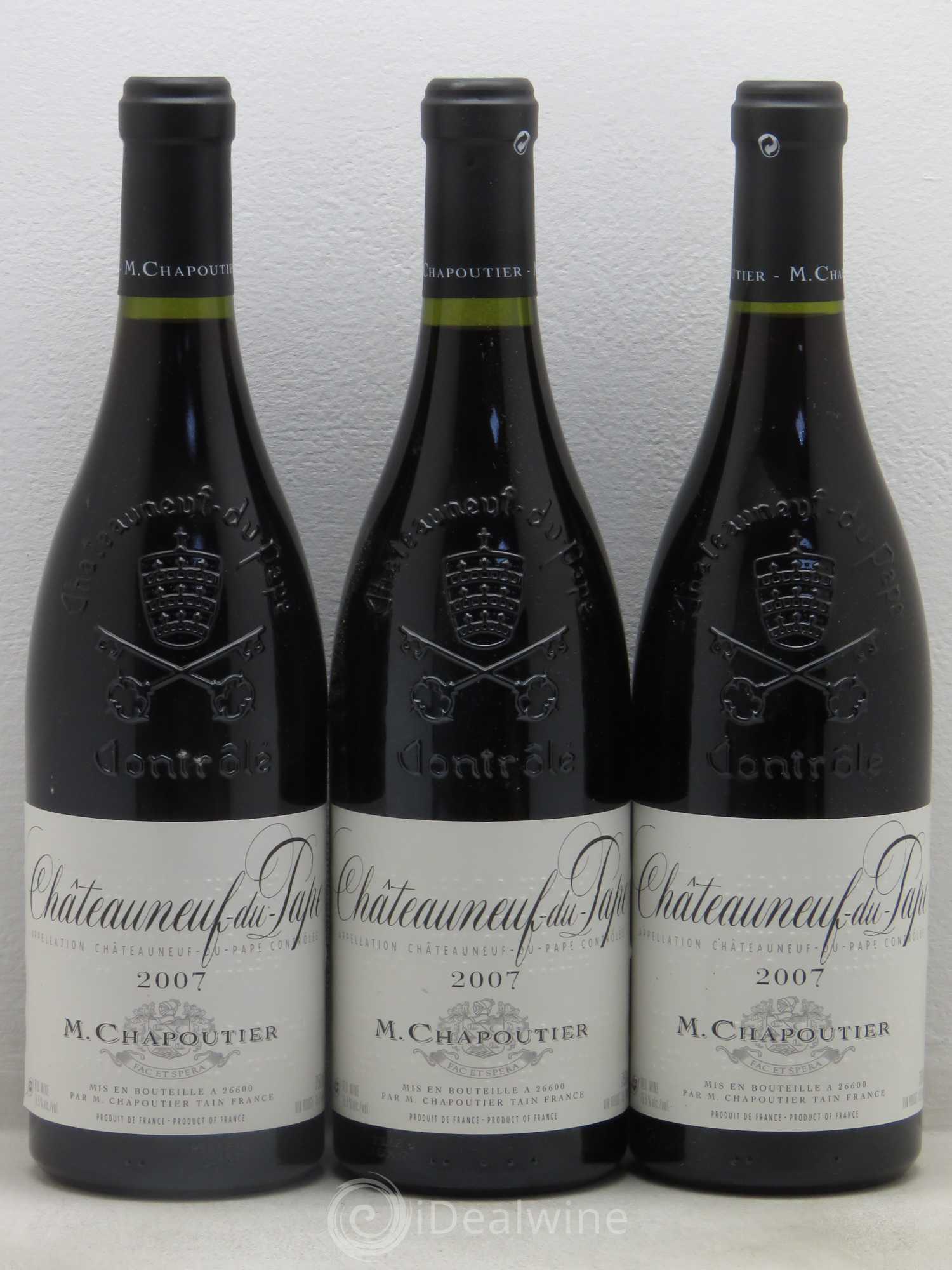 Châteauneuf-du-Pape 2007 - Lot de 3 bouteilles - 0