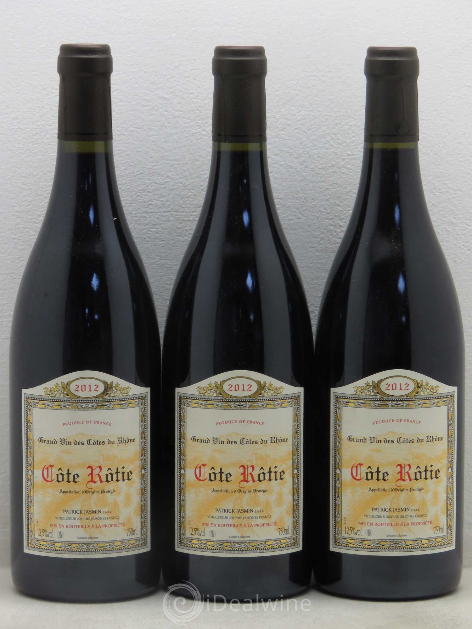 Côte-Rôtie Jasmin (Domaine) 2012 - Lot de 3 bouteilles - 0
