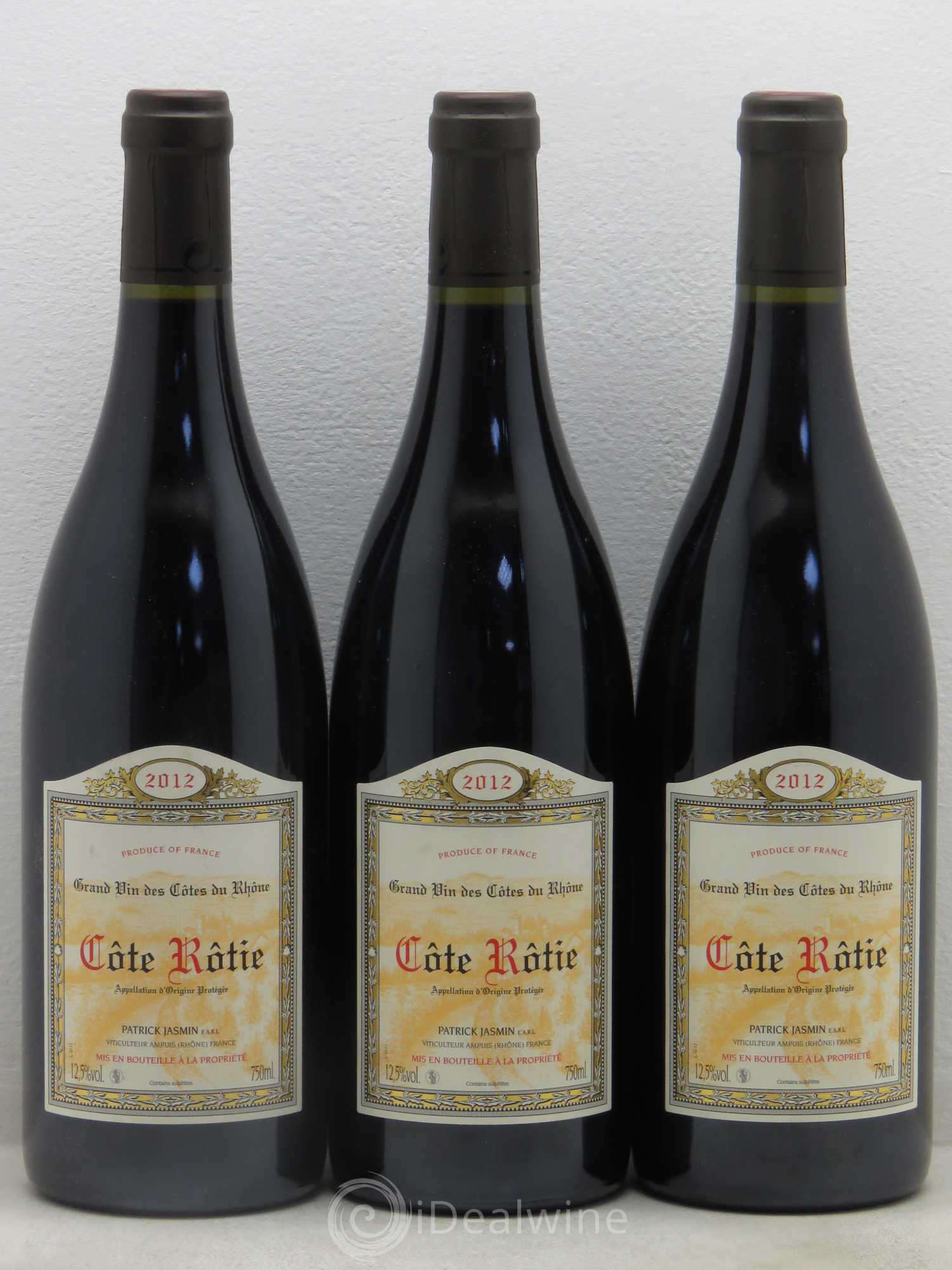 Côte-Rôtie Jasmin (Domaine) 2012 - Lot de 3 bouteilles - 0