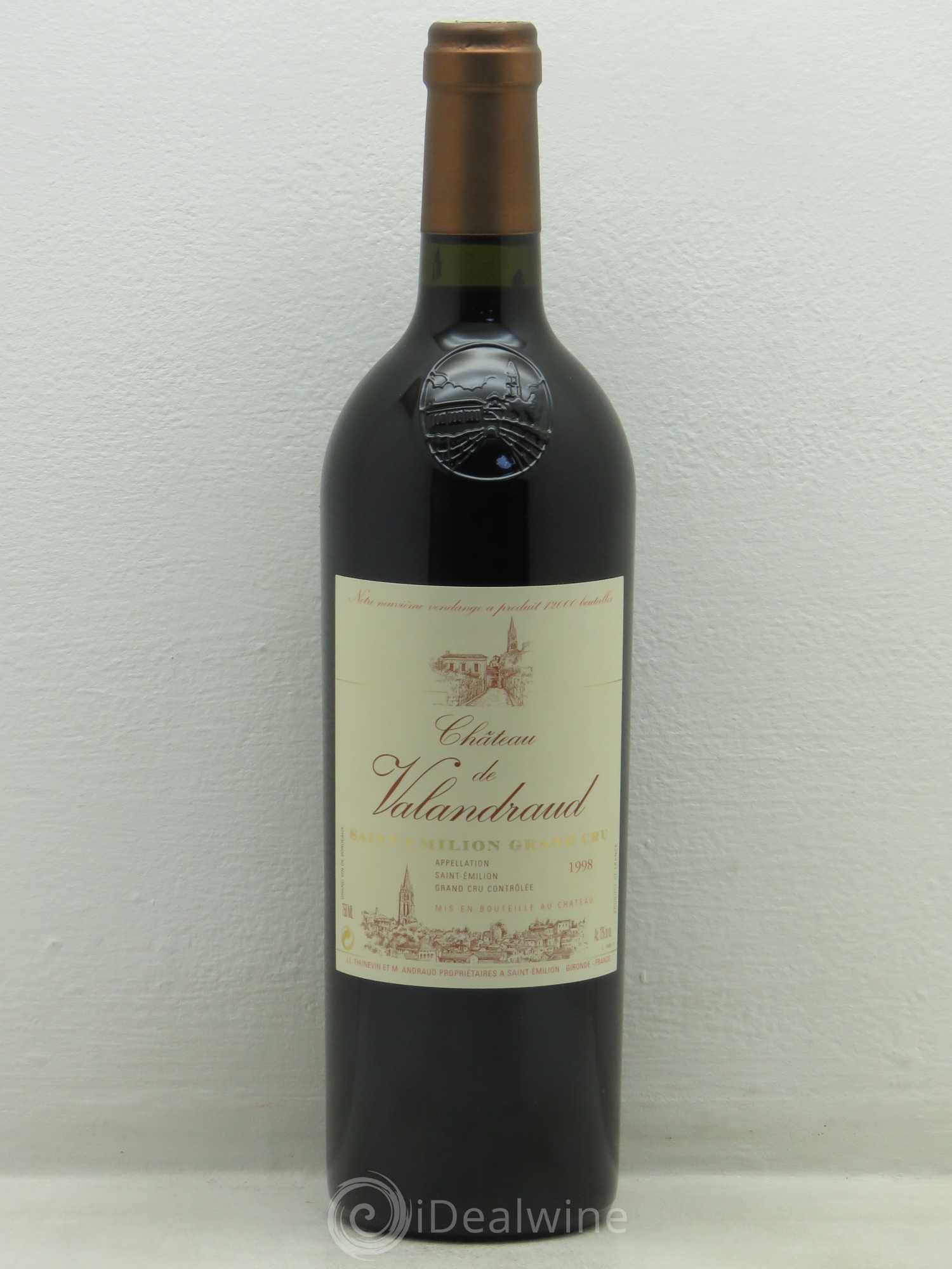 Château de Valandraud 1998 - Lot de 1 bouteille - 0