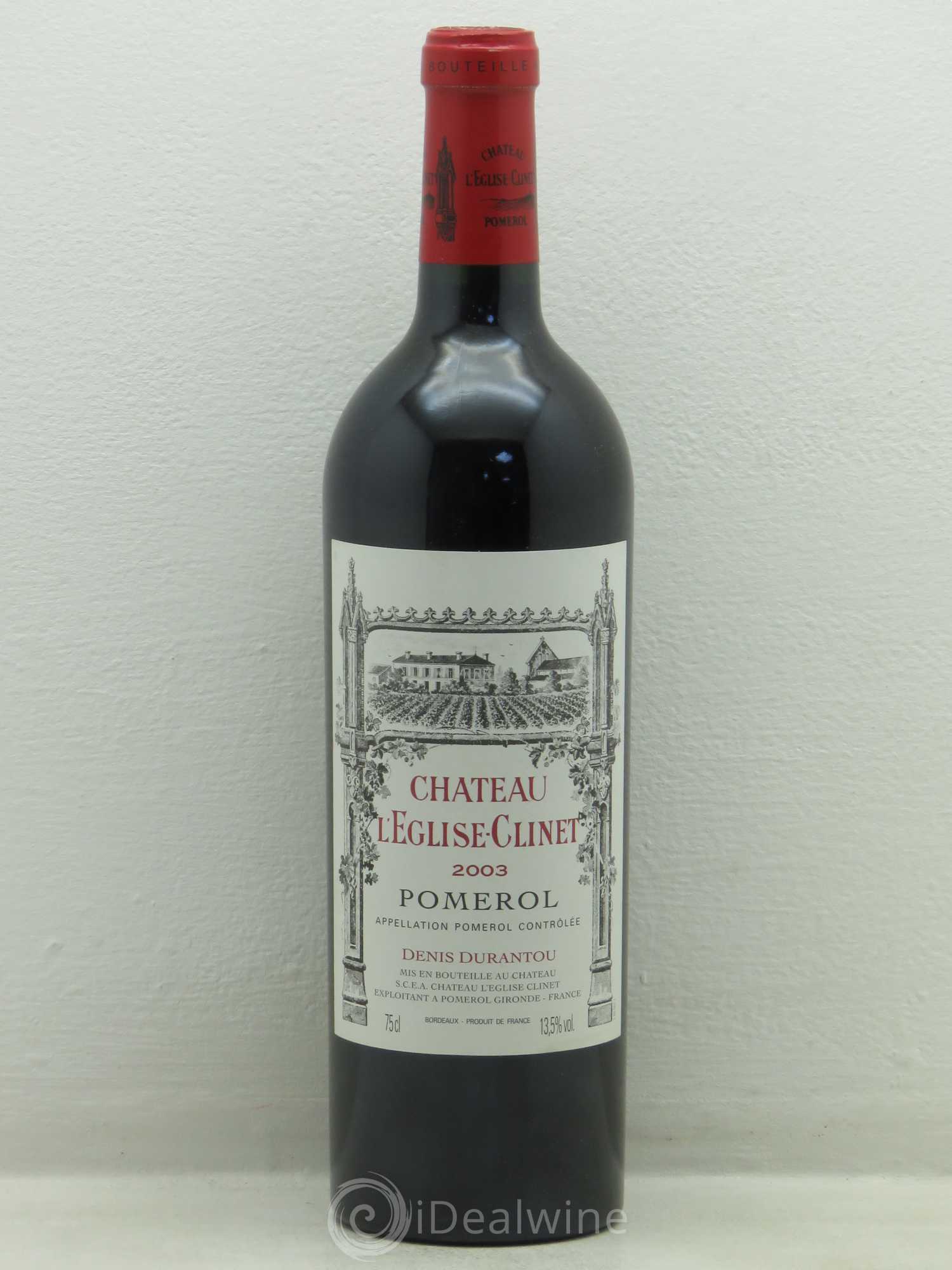 Château l' Église Clinet 2003 - Lot de 1 bouteille - 0