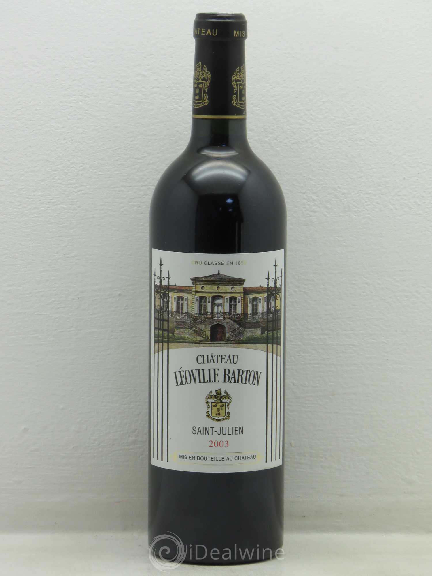 Château Léoville Barton 2ème Grand Cru Classé 2003 - Lot de 1 bouteille - 0