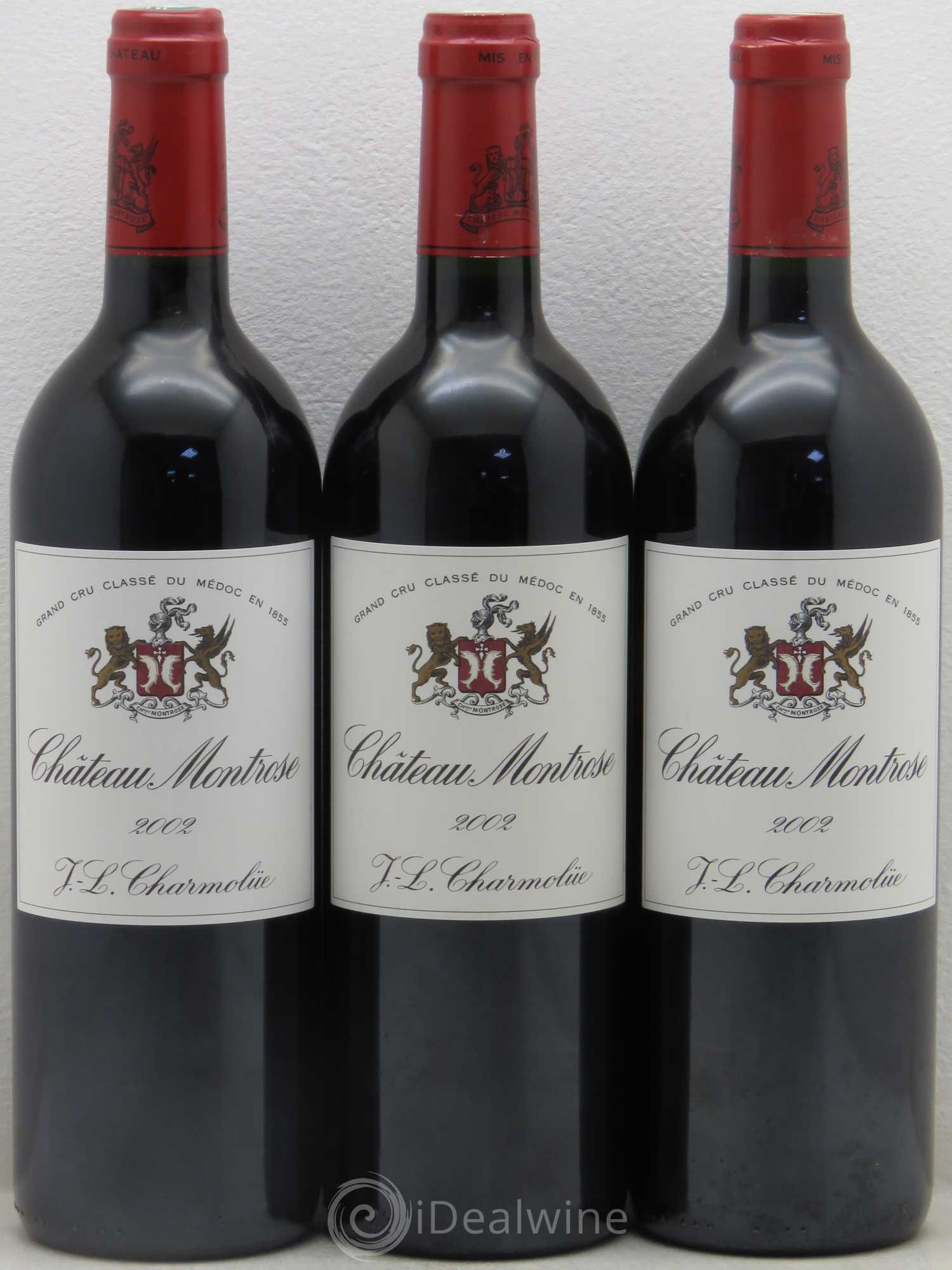 Château Montrose 2ème Grand Cru Classé 2002 - Lot de 3 bouteilles - 0