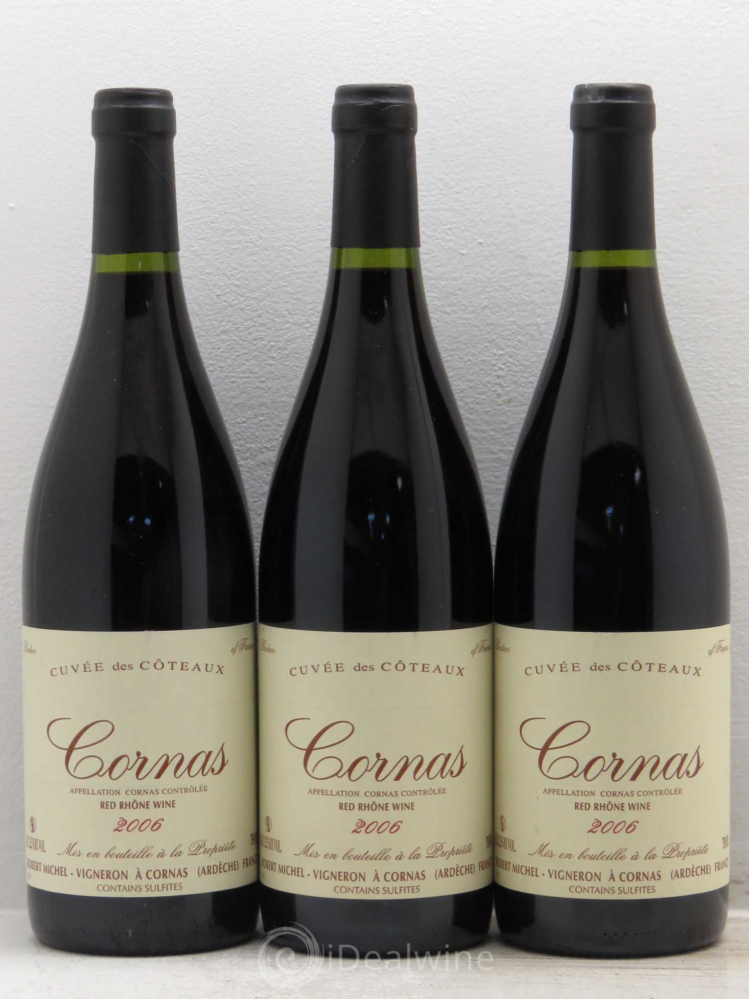 Cornas Cuvée des Coteaux Robert Michel 2006 - Lot de 3 bouteilles - 0