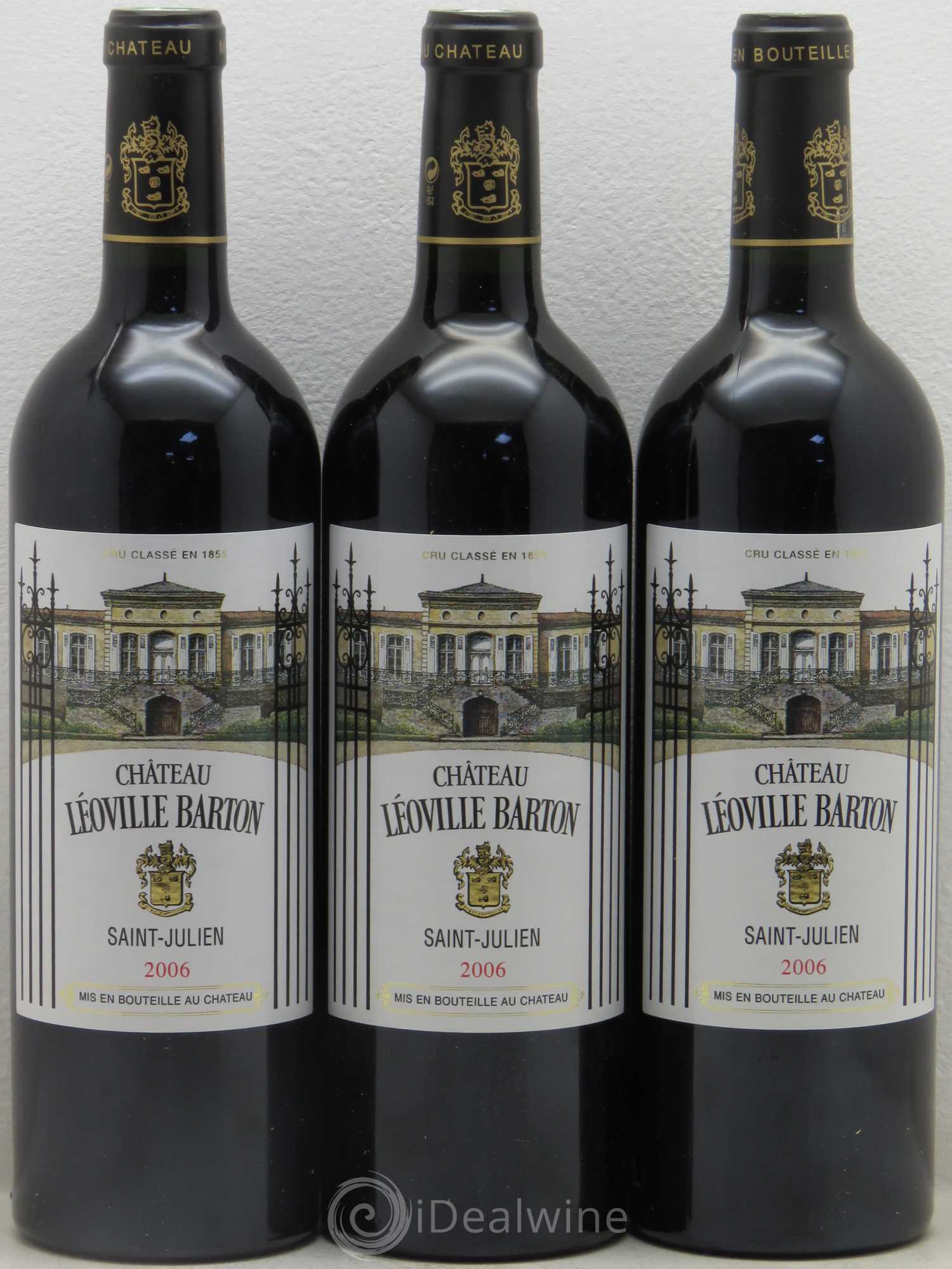 Château Léoville Barton 2ème Grand Cru Classé 2006 - Lot de 3 bouteilles - 0