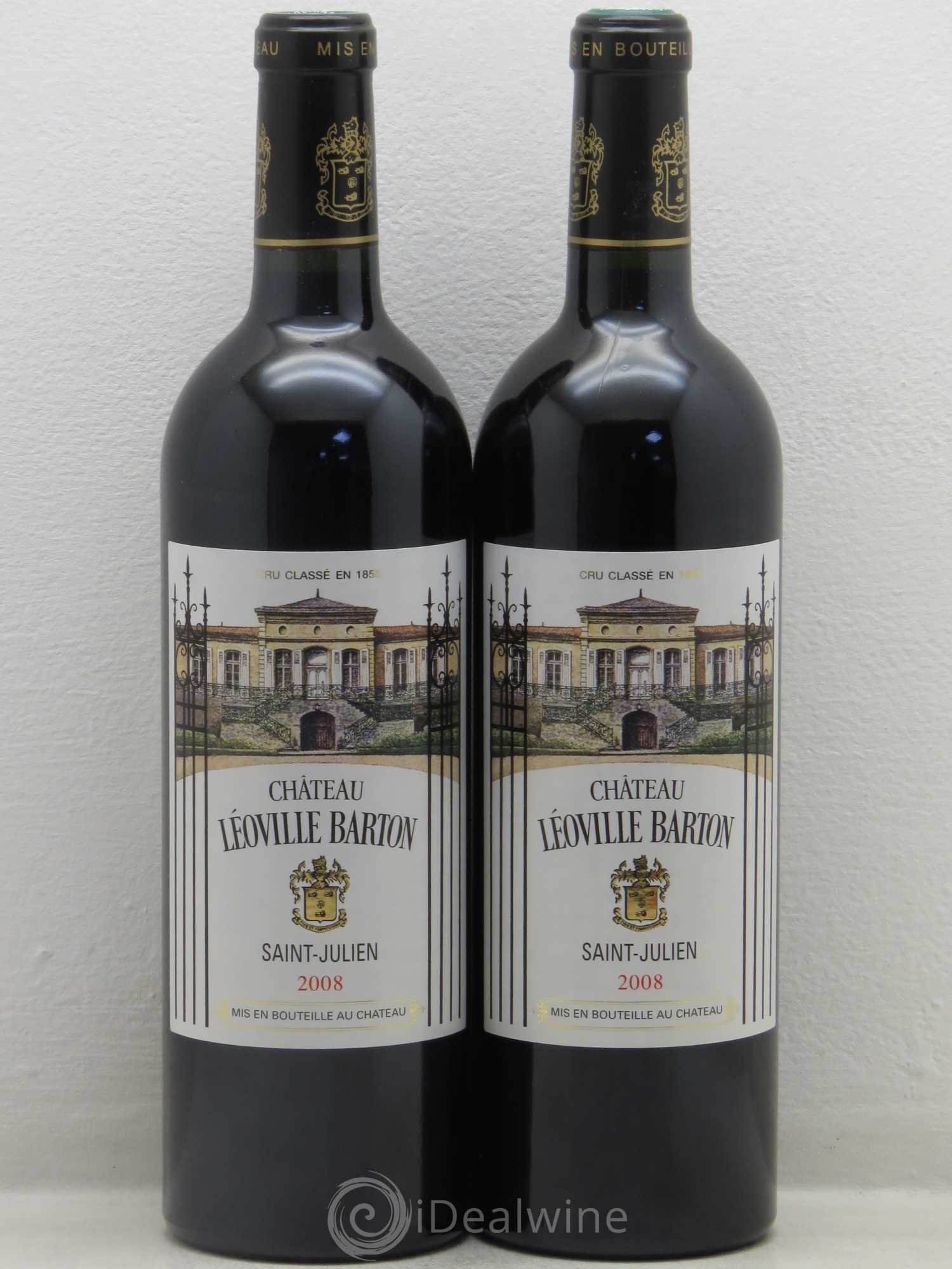 Château Léoville Barton 2ème Grand Cru Classé 2008 - Lot de 2 bouteilles - 0