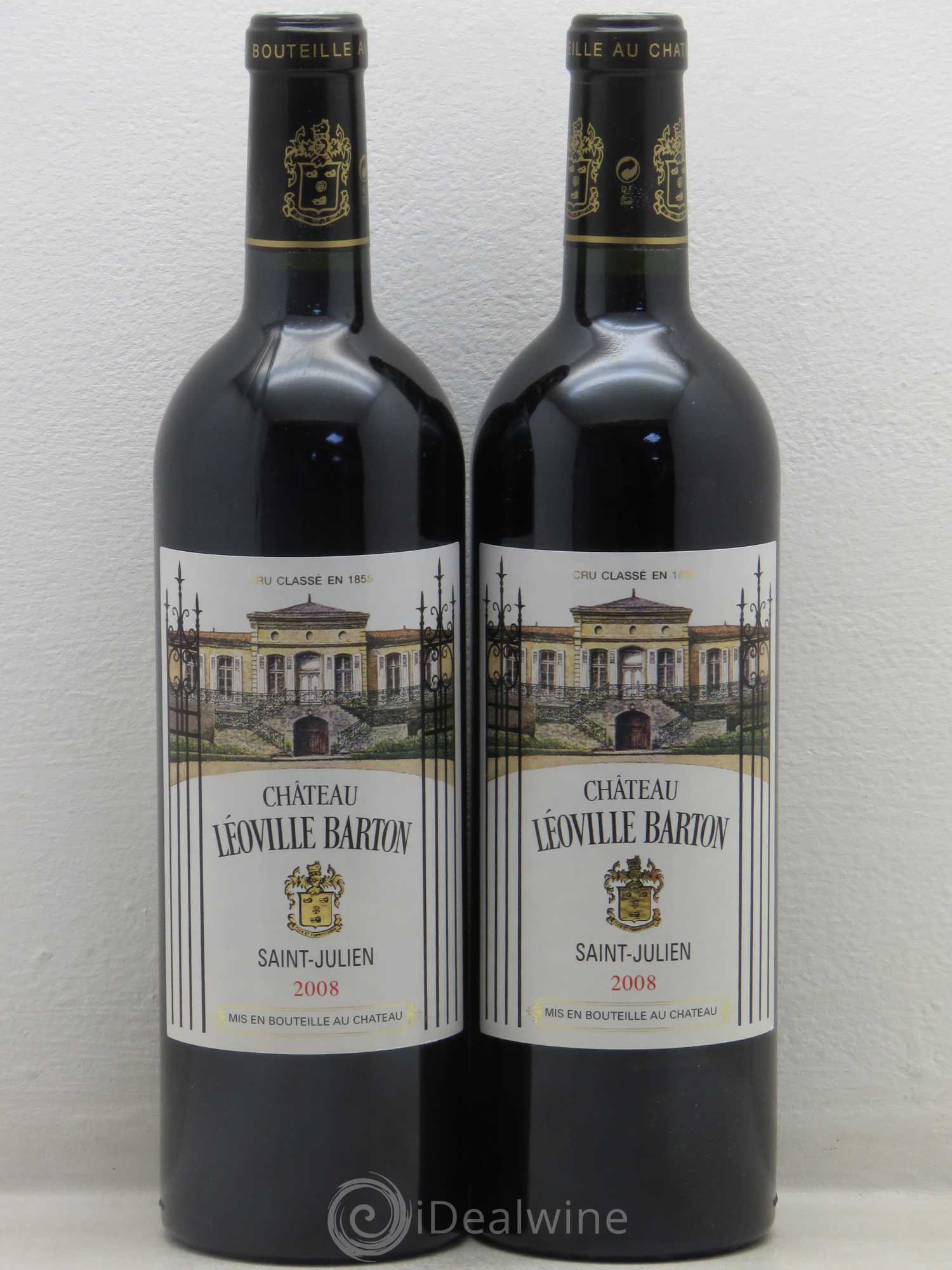 Château Léoville Barton 2ème Grand Cru Classé 2008 - Lot de 2 bouteilles - 0