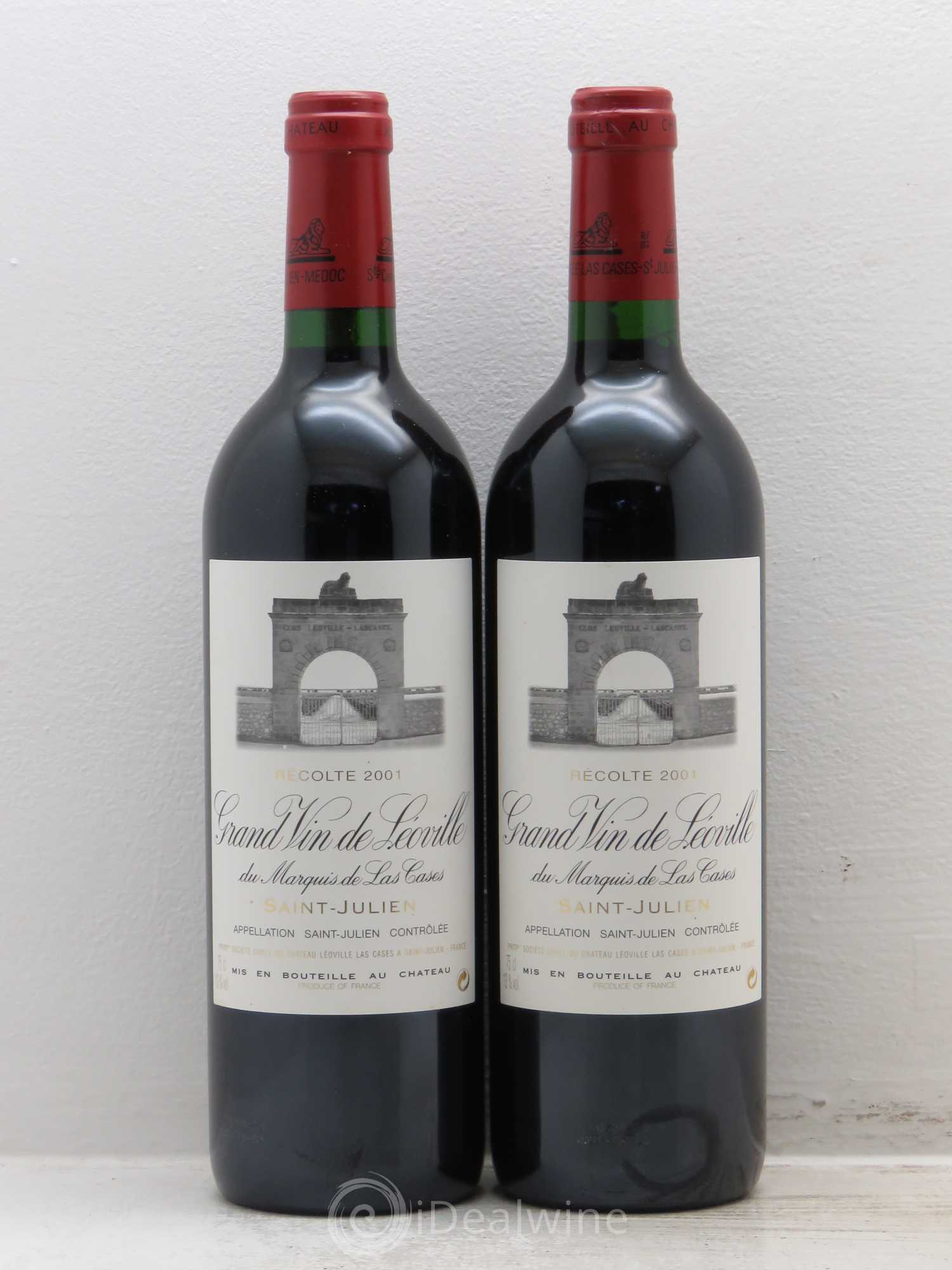 Château Léoville Las Cases 2ème Grand Cru Classé 2001 - Lot de 2 bouteilles - 0