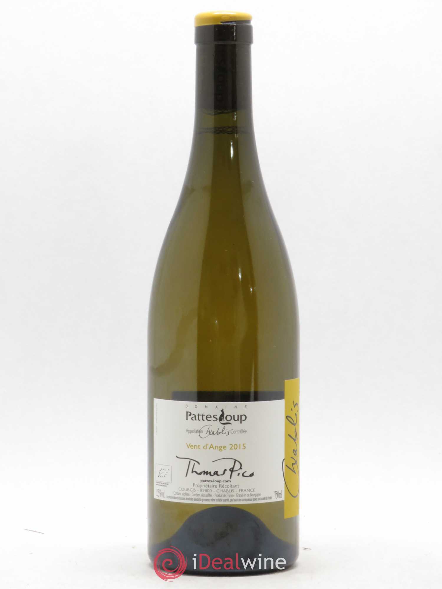 Chablis Vent d'Ange Pattes Loup (Domaine) 2015 - Lot de 1 bouteille - 0