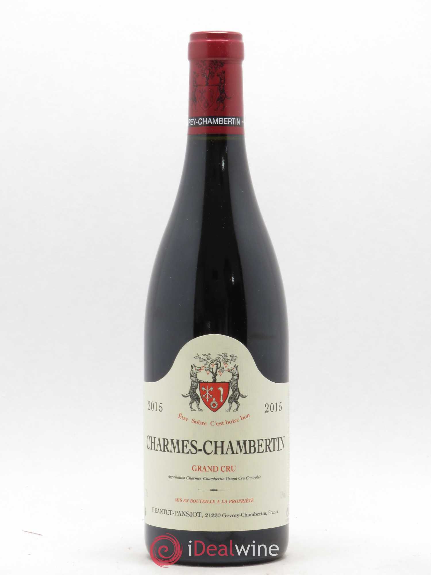 Charmes-Chambertin Grand Cru Geantet-Pansiot 2015 - Lot de 1 bouteille - 0