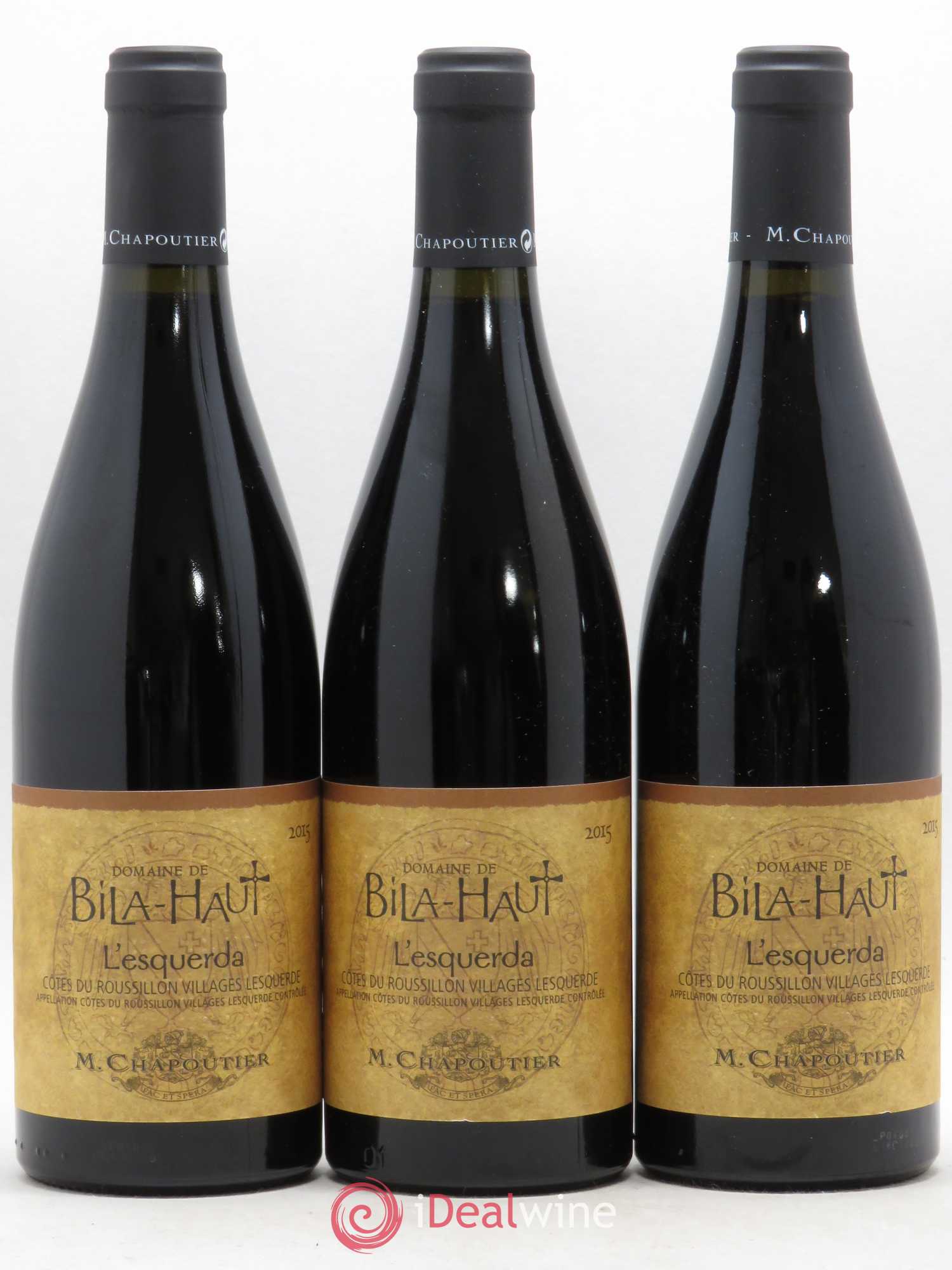 Côtes du Roussillon Villages Lesquerde L'Esquerda Domaine Bila-Haut Michel Chapoutier 2015 - Lotto di 3 bottiglie - 0