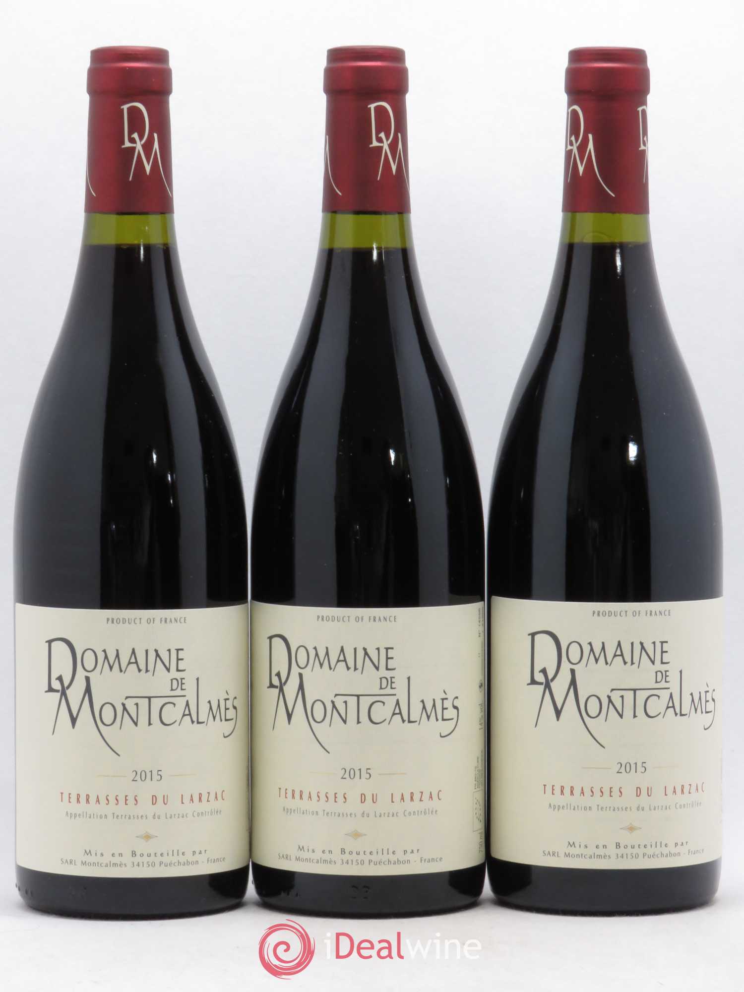 Terrasses du Larzac Domaine de Montcalmès Frédéric Pourtalié 2015 - Lot de 3 bouteilles - 0