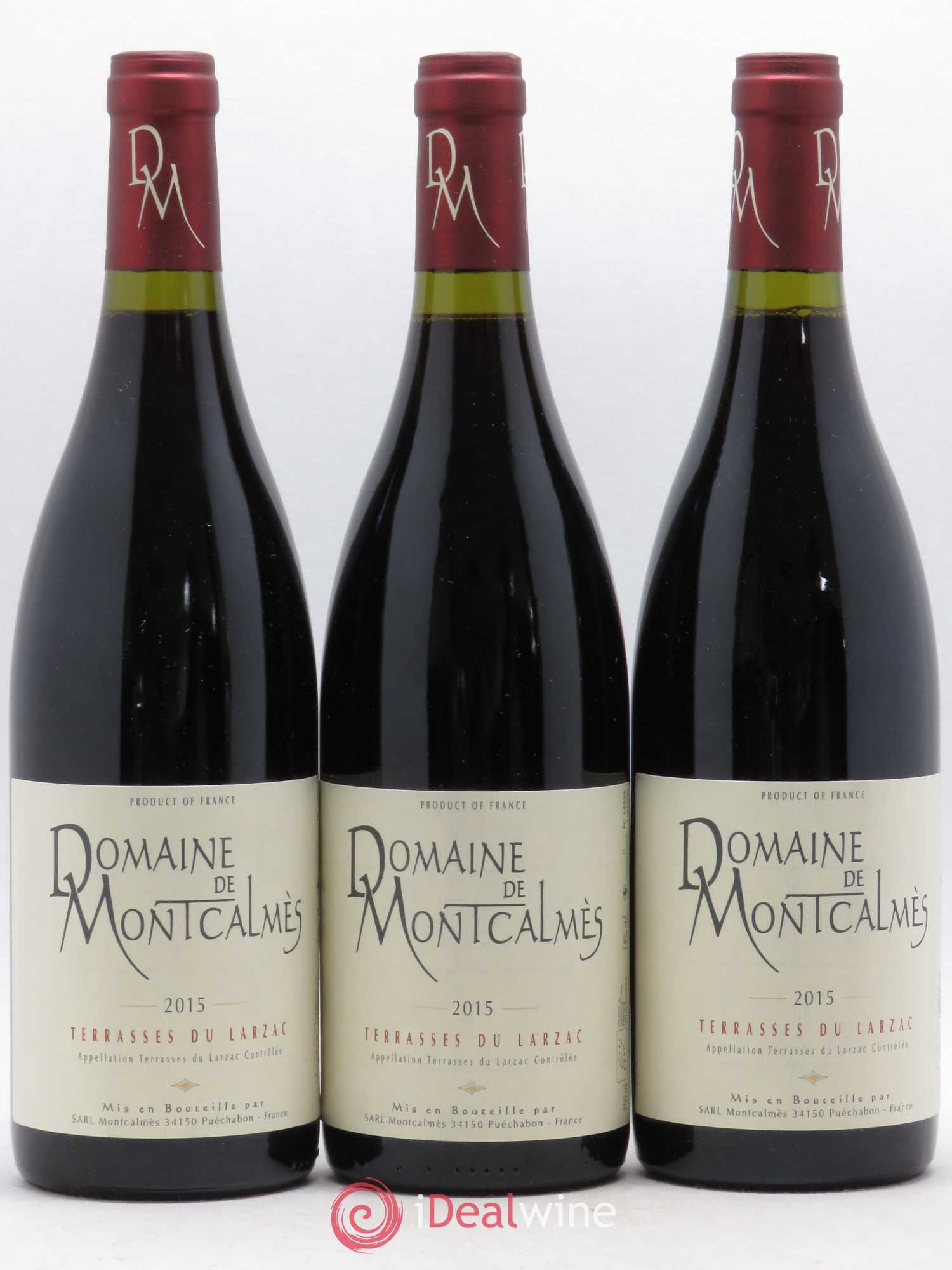 Terrasses du Larzac Domaine de Montcalmès Frédéric Pourtalié 2015 - Lot de 3 bouteilles - 0