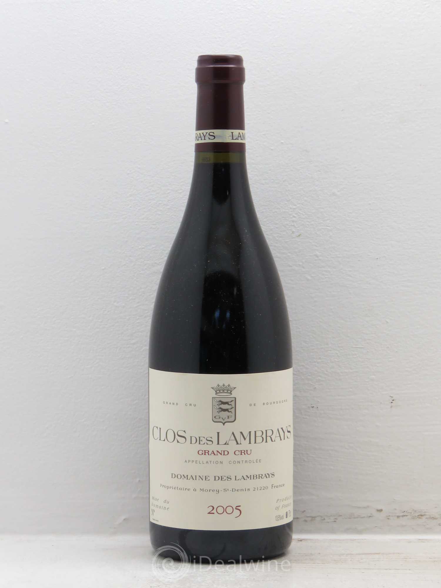 Clos des Lambrays Grand Cru Domaine des Lambrays 2005 - Lot de 1 bouteille - 0