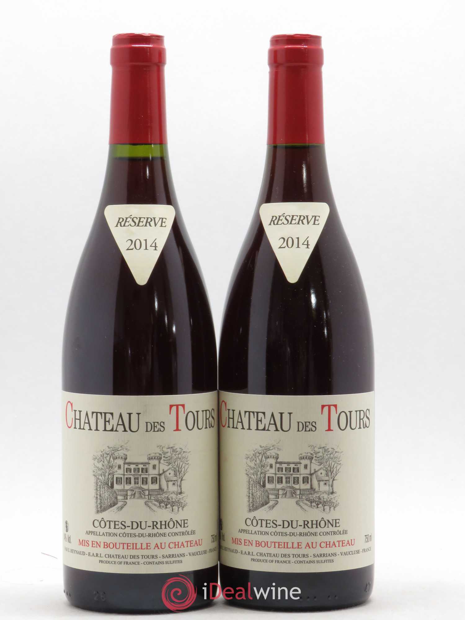 Côtes-du-Rhône Château des Tours Emmanuel Reynaud 2014 - Lot de 2 bouteilles - 0