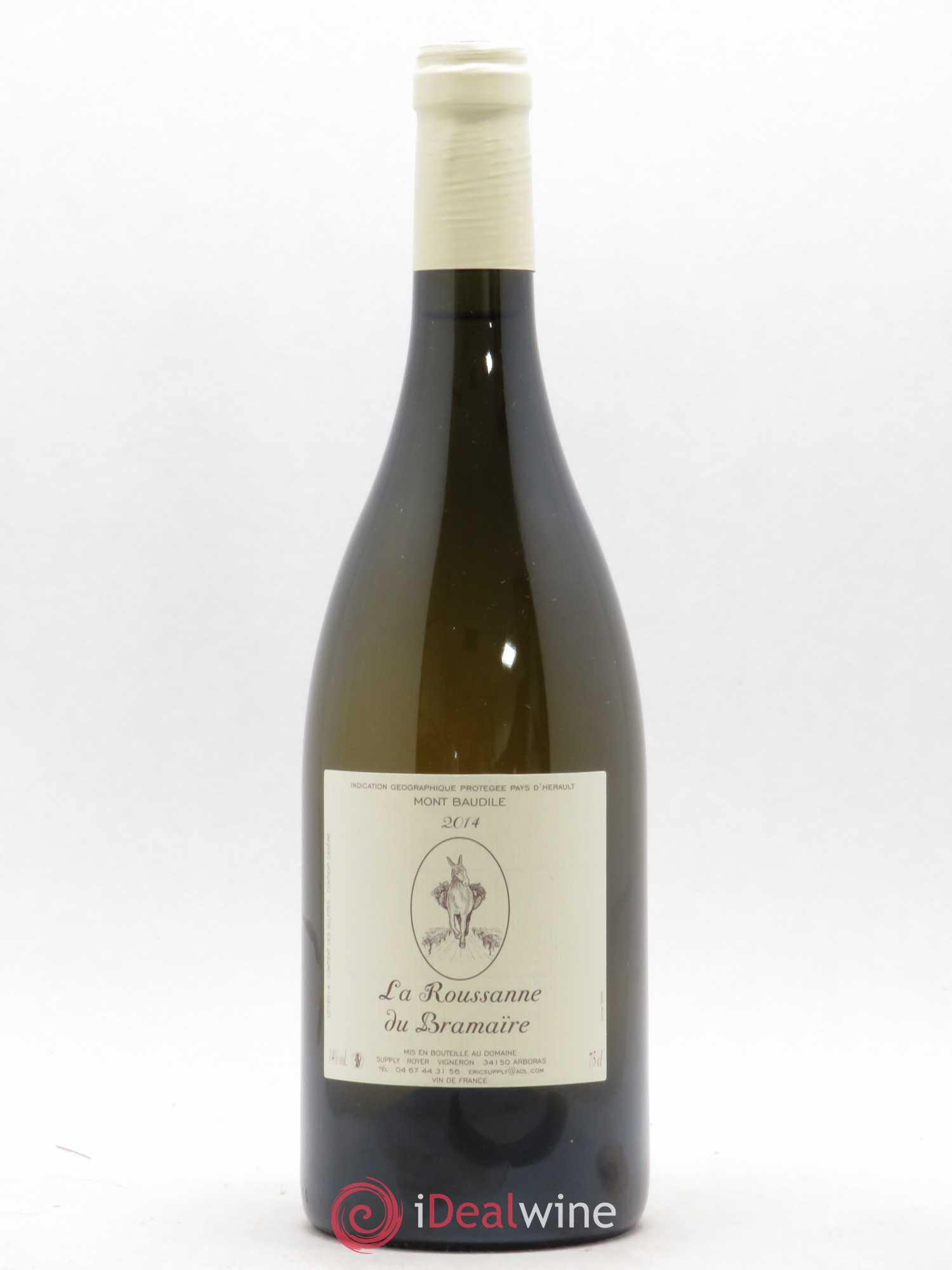 Pays d'Hérault Mont Baudile La Roussane du Bramaire Domaine Supply-Royer 2014 - Posten von 1 Flasche - 0