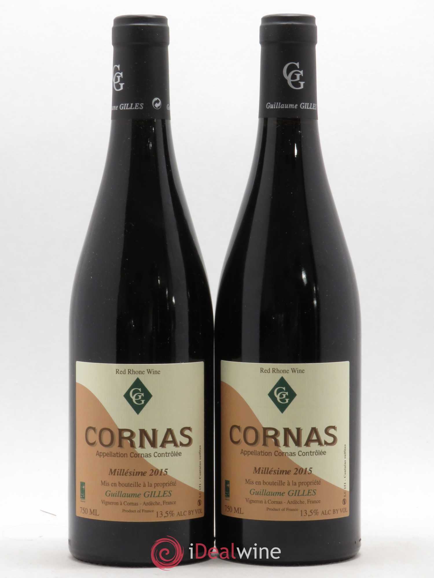 Cornas Chaillots Guillaume Gilles (Domaine) 2015 - Lot de 2 bouteilles - 0