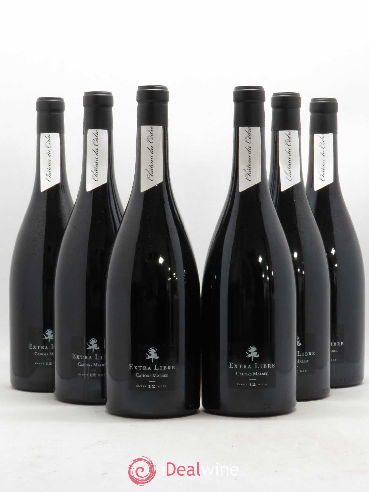 Cahors Château du Cèdre Extra Libre Pascal et Jean-Marc Verhaeghe 2017 - Lot de 6 bouteilles - 0