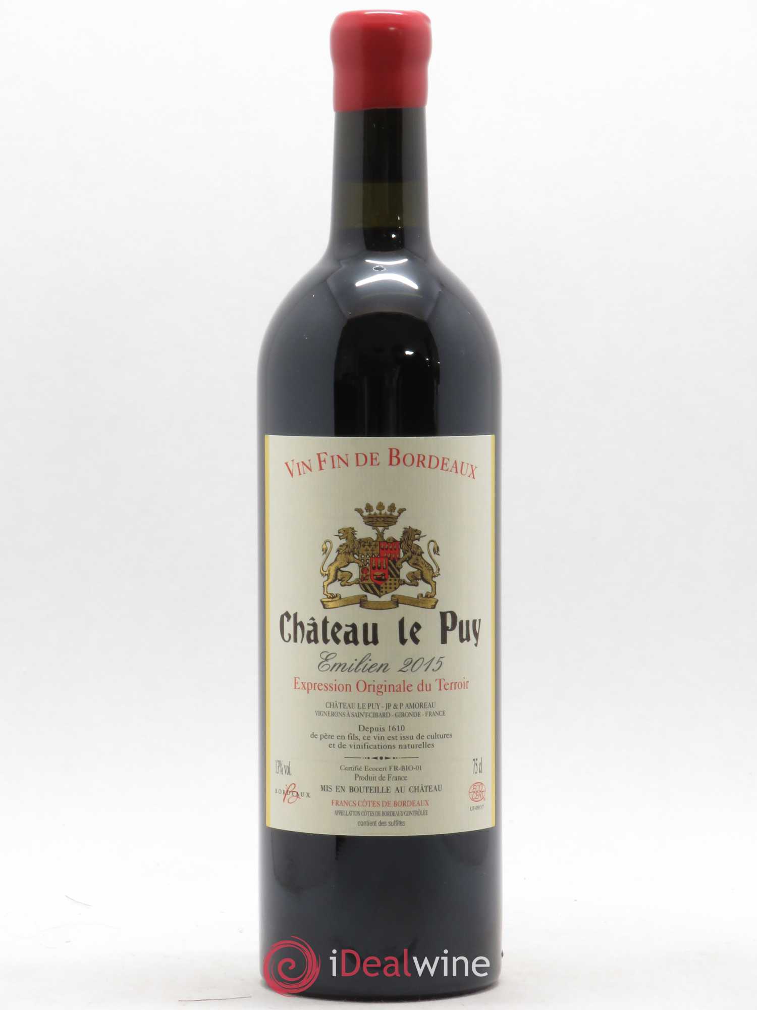 Le Puy - Cuvée Emilien 2015 - Lot de 1 bouteille - 0