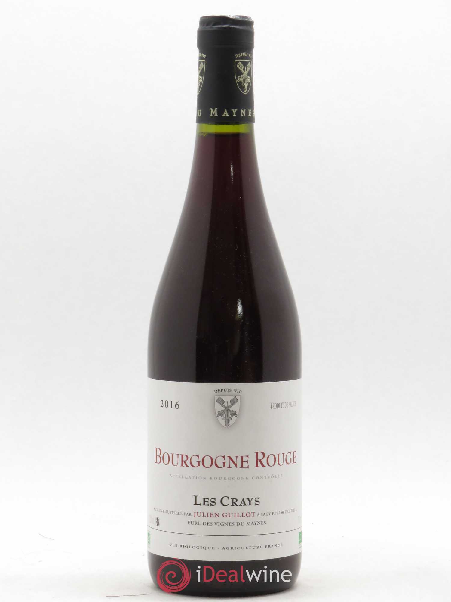 Bourgogne Les Crays Les Vignes du Maynes 2016 - Posten von 1 Flasche - 0