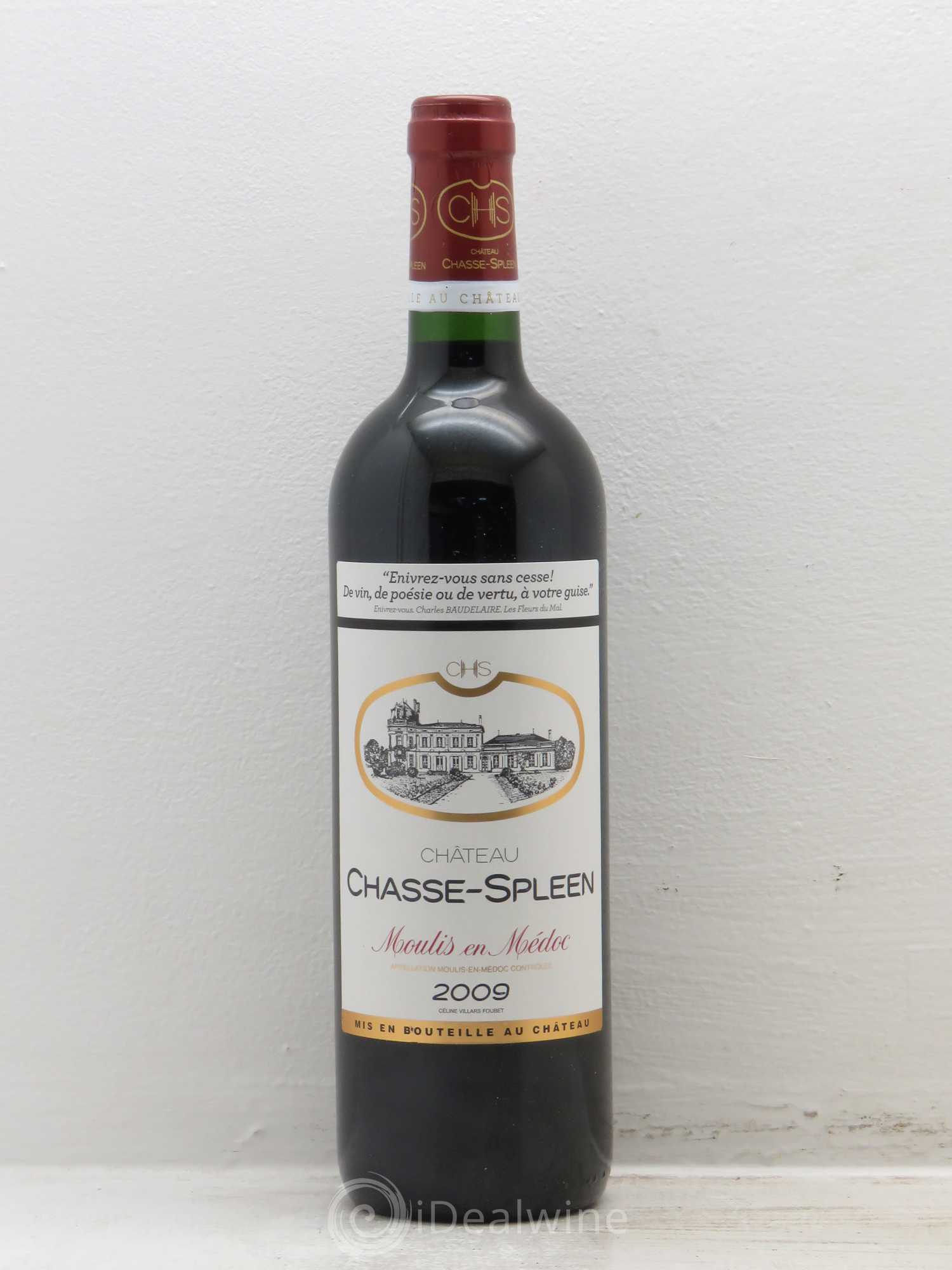 Château Chasse Spleen 2009 - Lot de 1 bouteille - 0