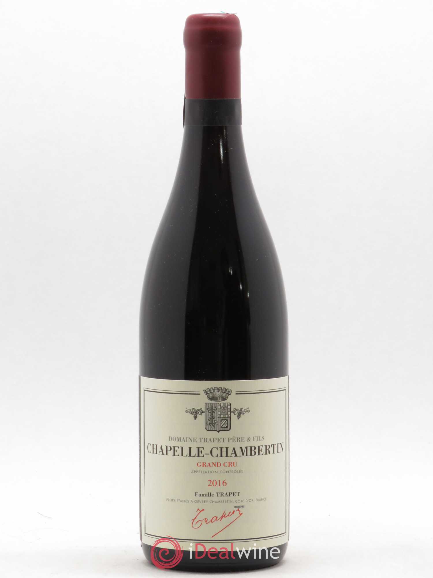 Chapelle-Chambertin Grand Cru Domaine Trapet 2016 - Lot de 1 bouteille - 0