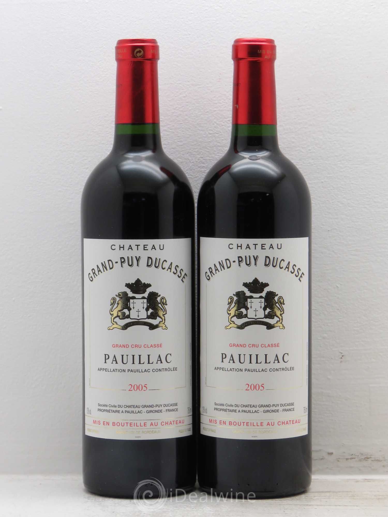 Château Grand Puy Ducasse 5ème Grand Cru Classé 2005 - Lot de 2 bouteilles - 0