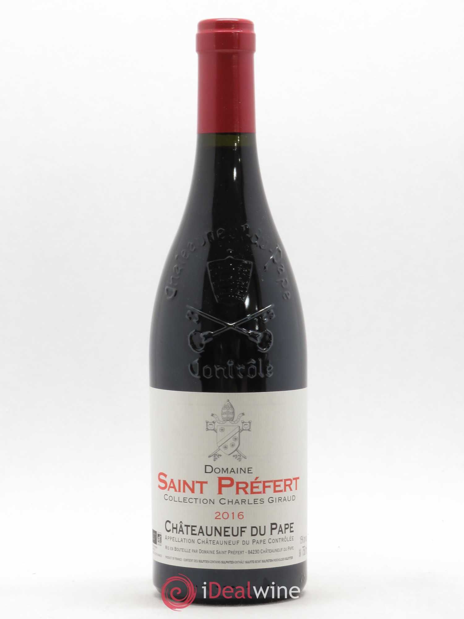 Châteauneuf-du-Pape Collection Charles Giraud Domaine Saint-Préfert 2016 - Lot de 1 bouteille - 0