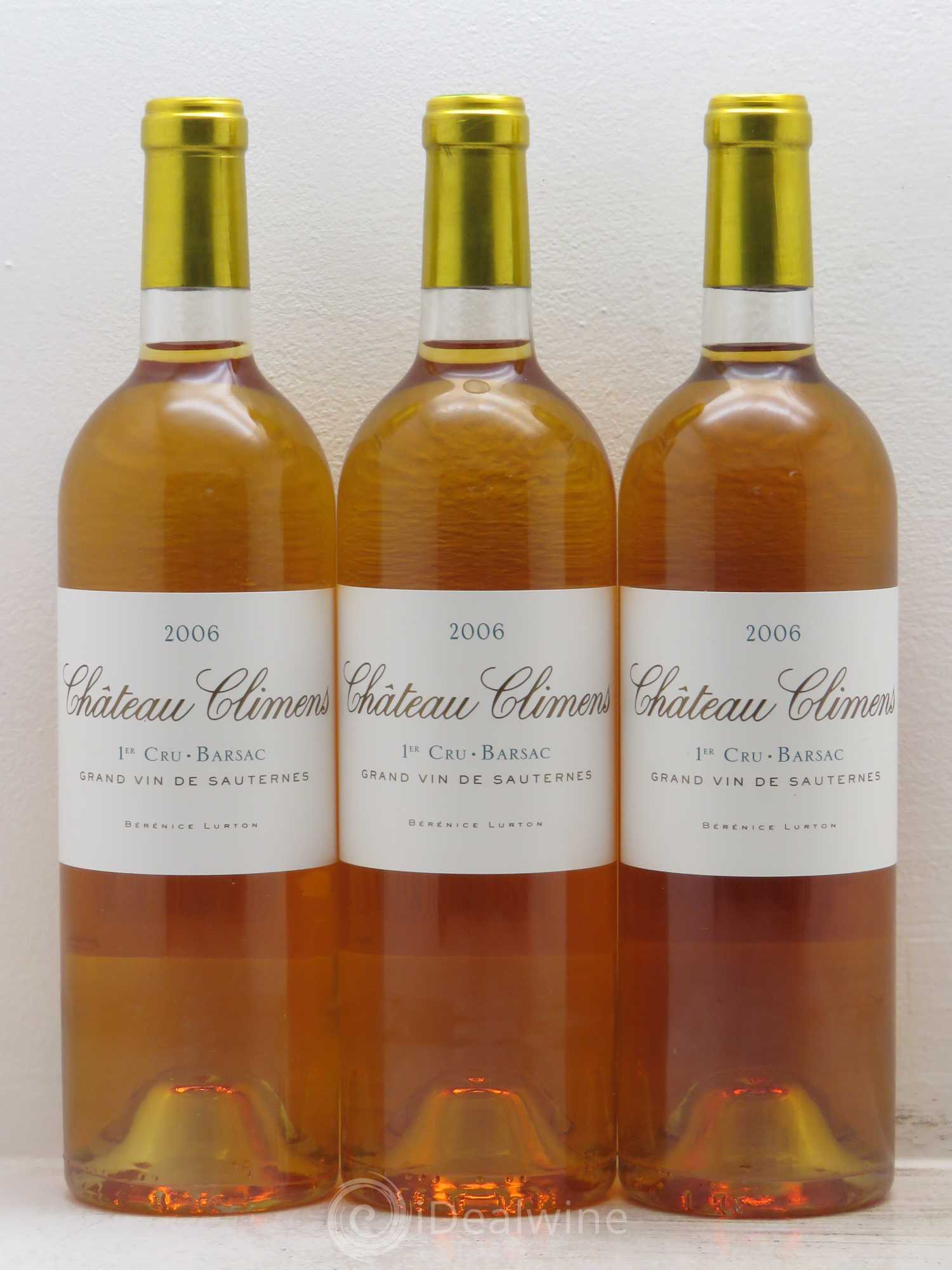 Château Climens 1er Grand Cru Classé 2006 - Lotto di 3 bottiglie - 0
