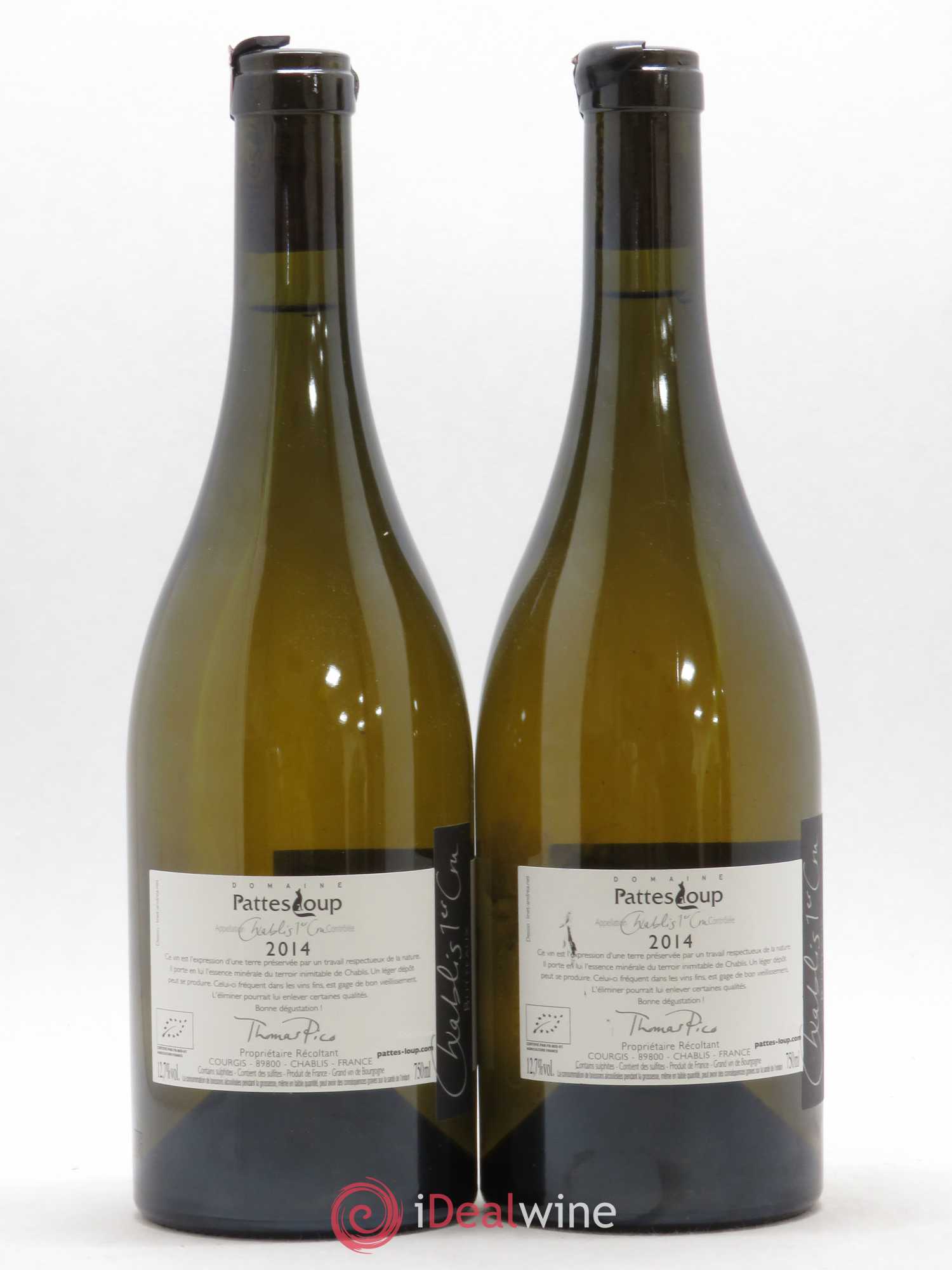 Chablis 1er Cru Butteaux Pattes Loup (Domaine) 2014 - Lot de 2 bouteilles - 1