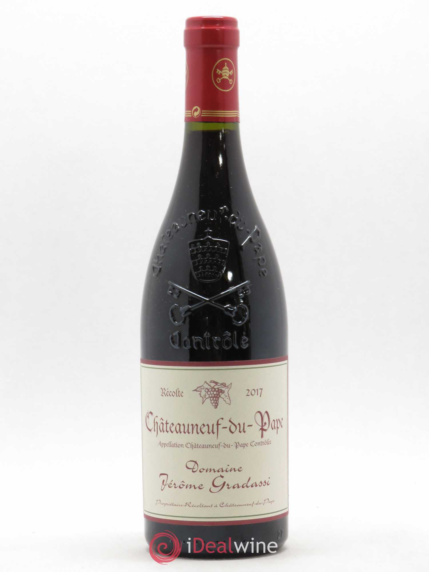 Châteauneuf-du-Pape Jérome Gradassi 2017 - Lot de 1 bouteille - 0