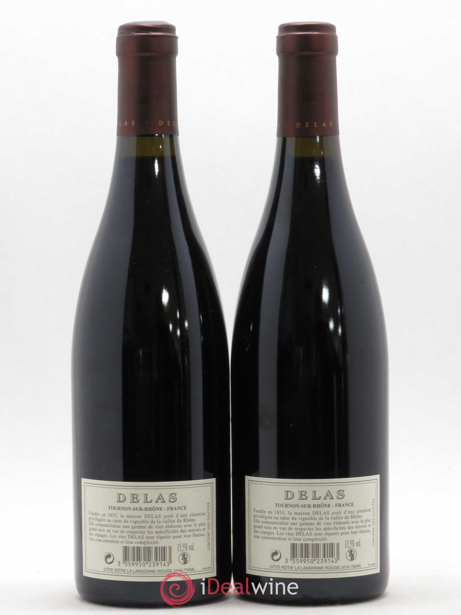 Côte-Rôtie La Landonne Delas Frères 2010 - Lot de 2 bouteilles - 1