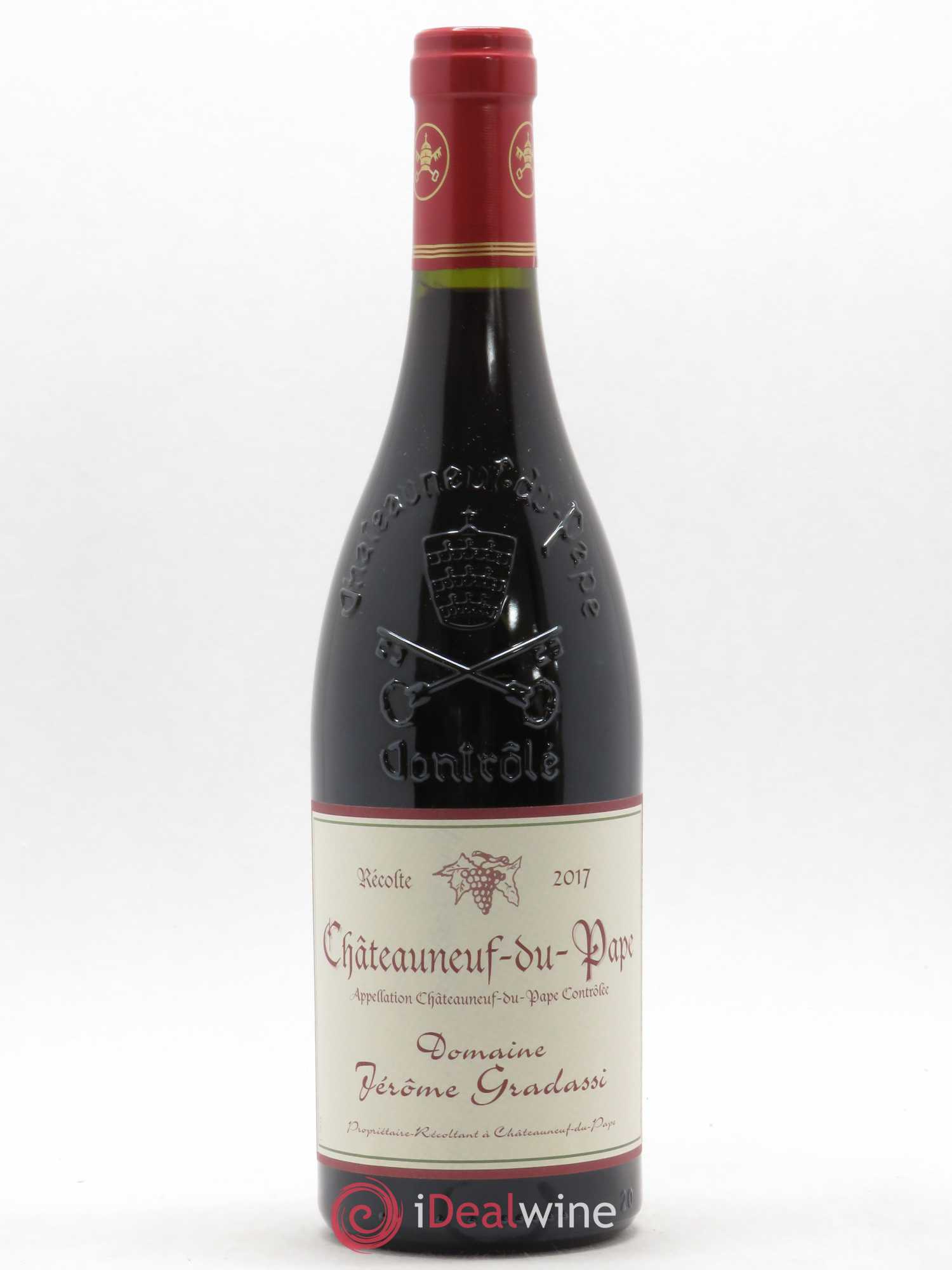 Châteauneuf-du-Pape Jérome Gradassi 2017 - Lot de 1 bouteille - 0