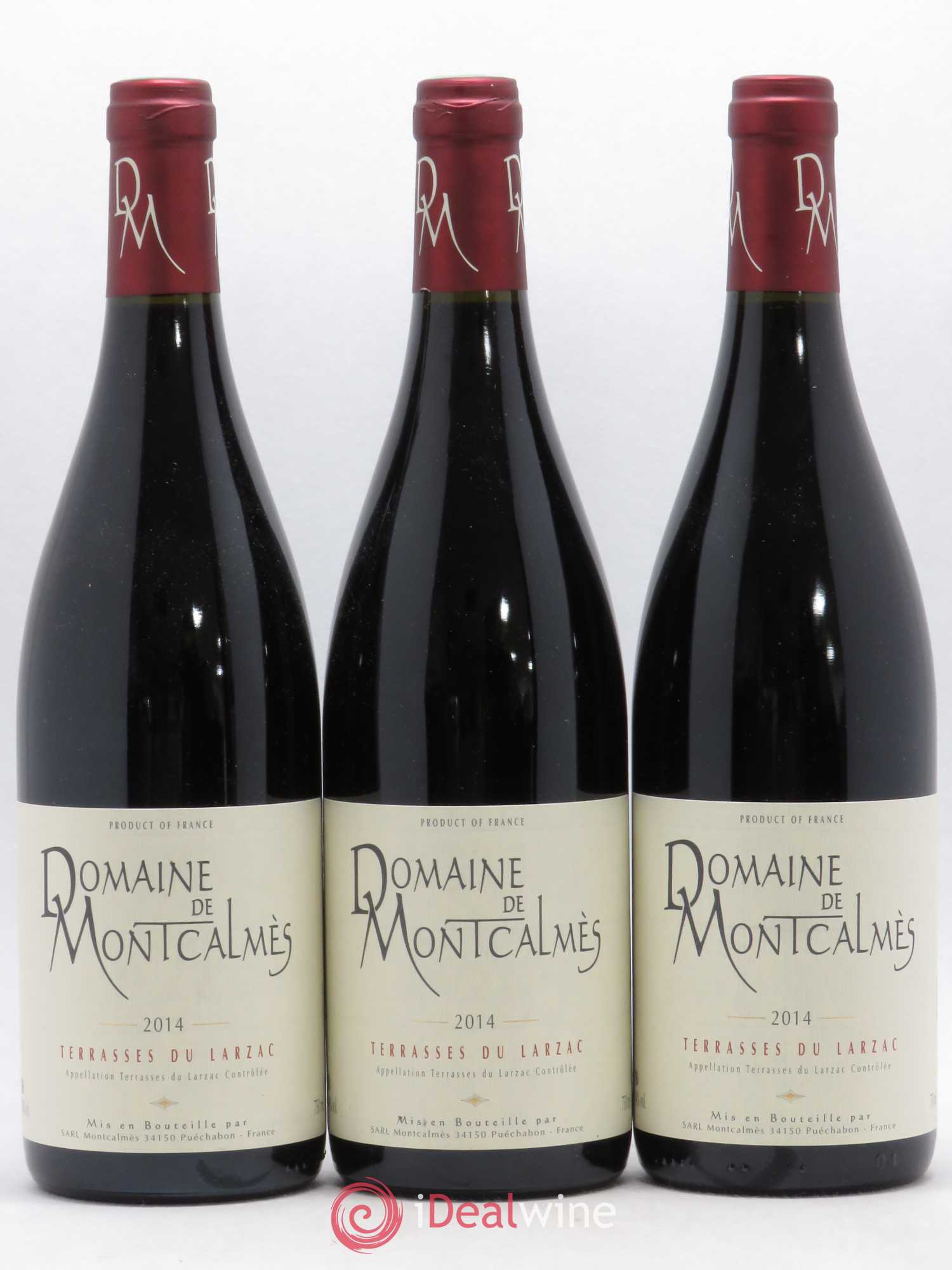 Terrasses du Larzac Domaine de Montcalmès Frédéric Pourtalié 2014 - Lot de 3 bouteilles - 0