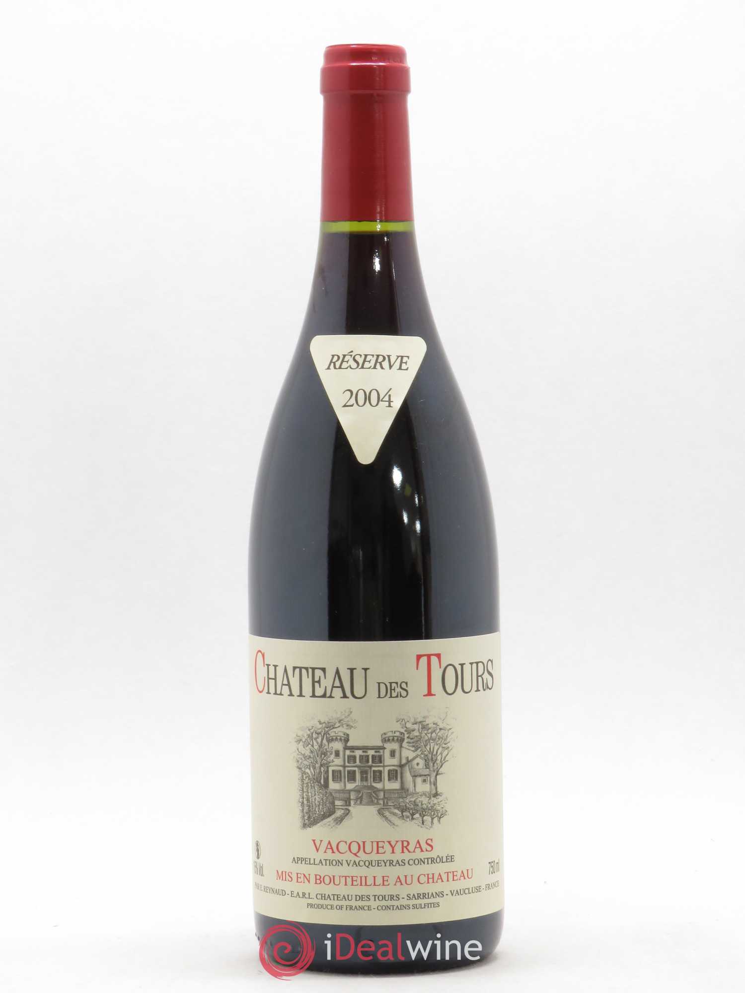 Vacqueyras Château des Tours Emmanuel Reynaud 2004 - Lot de 1 bouteille - 0