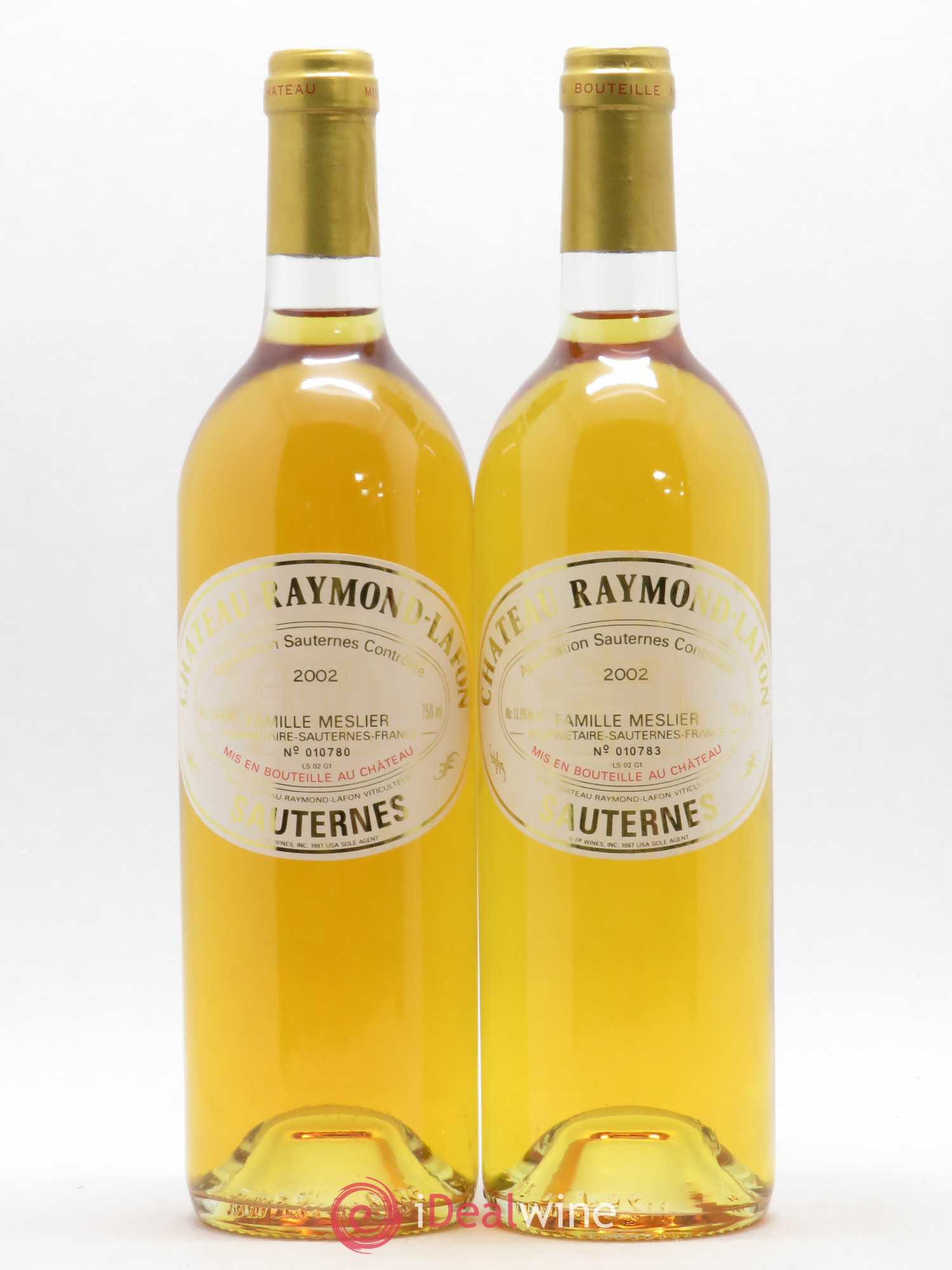 Château Raymond Lafon 2002 - Lotto di 2 bottiglie - 0