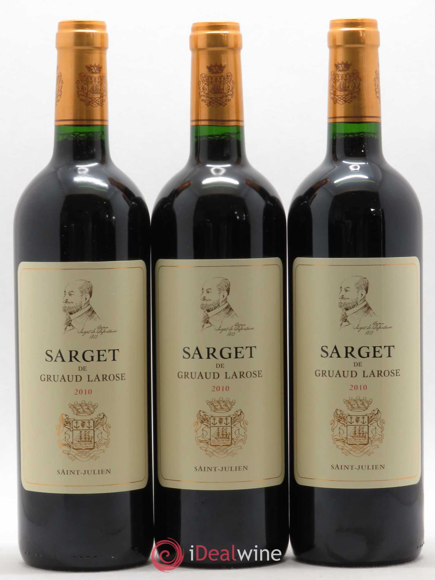 Sarget de Gruaud Larose Second Vin 2010 - Lot de 3 bouteilles - 0