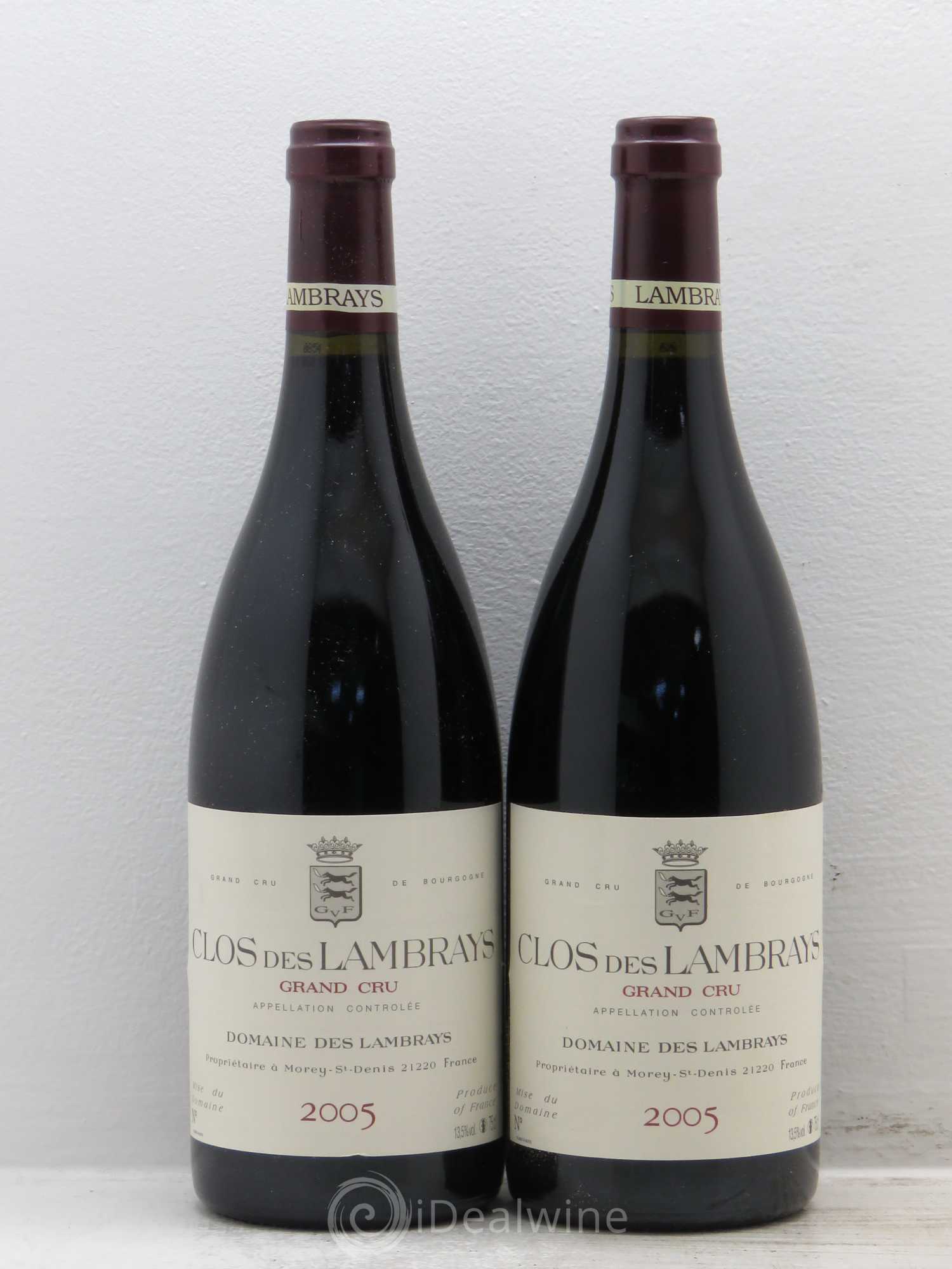 Clos des Lambrays Grand Cru Domaine des Lambrays 2005 - Lot de 2 bouteilles - 0