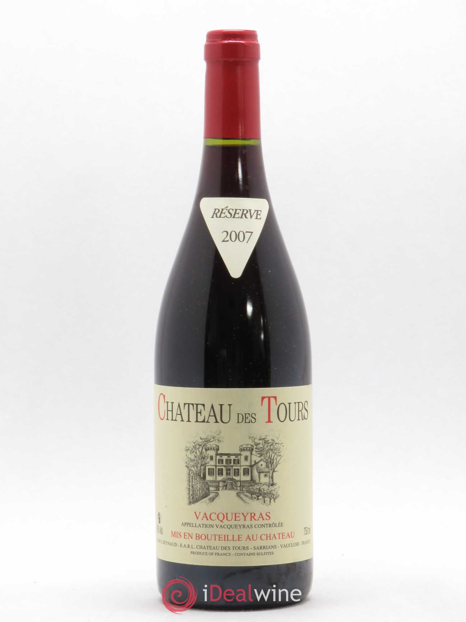 Vacqueyras Château des Tours Emmanuel Reynaud 2007 - Lot de 1 bouteille - 0