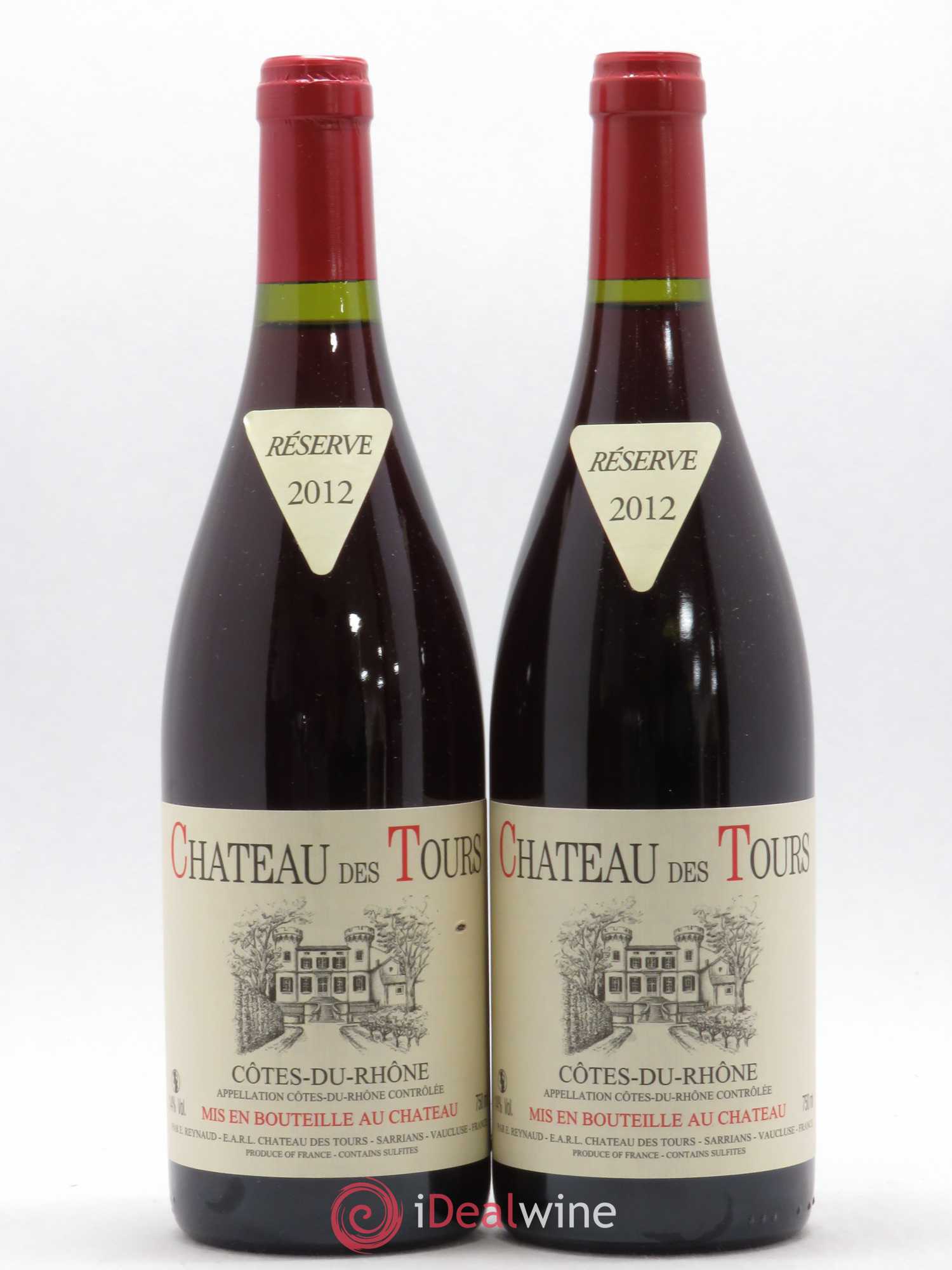 Côtes-du-Rhône Château des Tours Emmanuel Reynaud 2012 - Lot de 2 bouteilles - 0