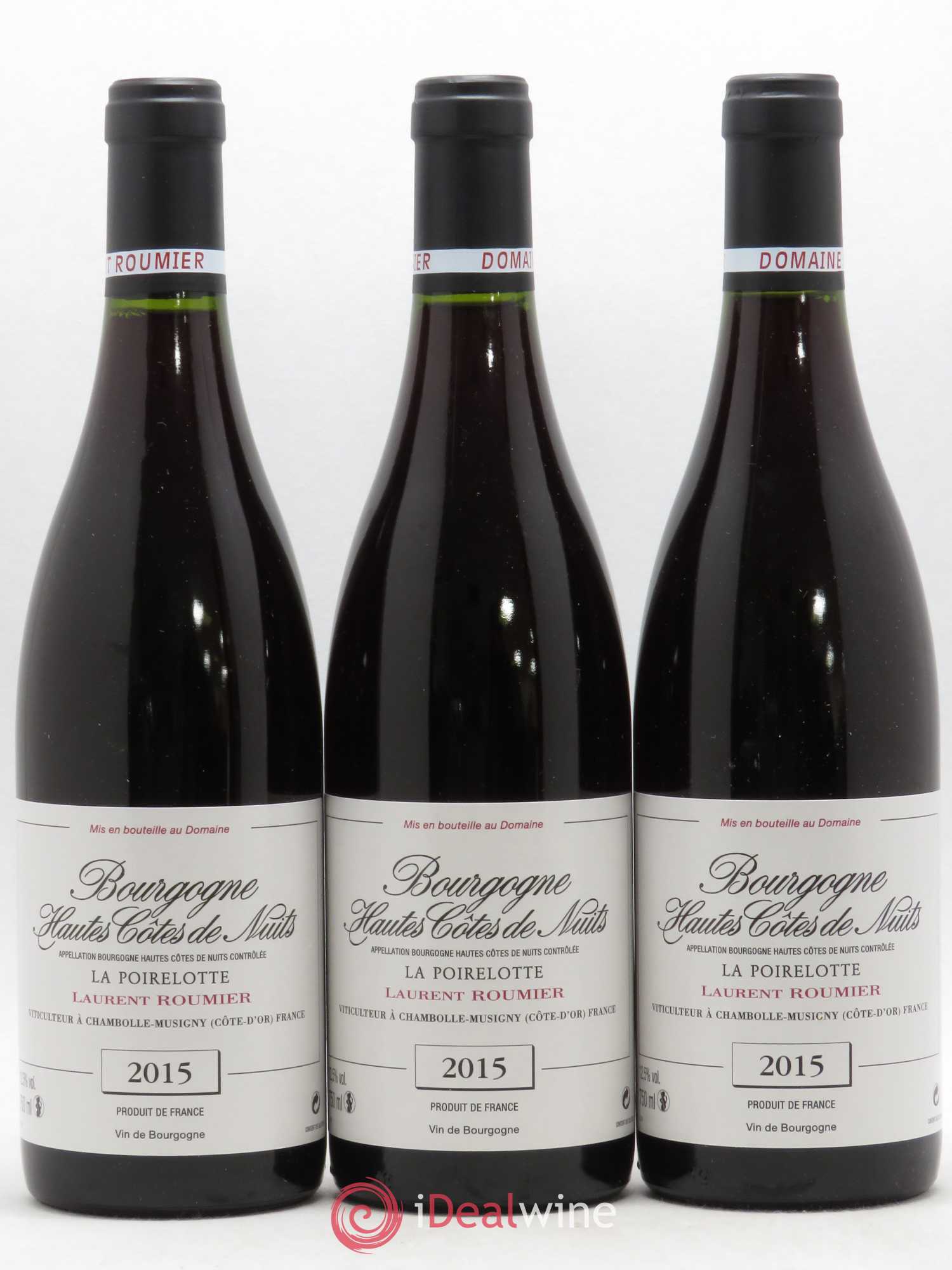 Hautes-Côtes de Nuits La Poirelotte Laurent Roumier 2015 - Lot de 3 bouteilles - 0