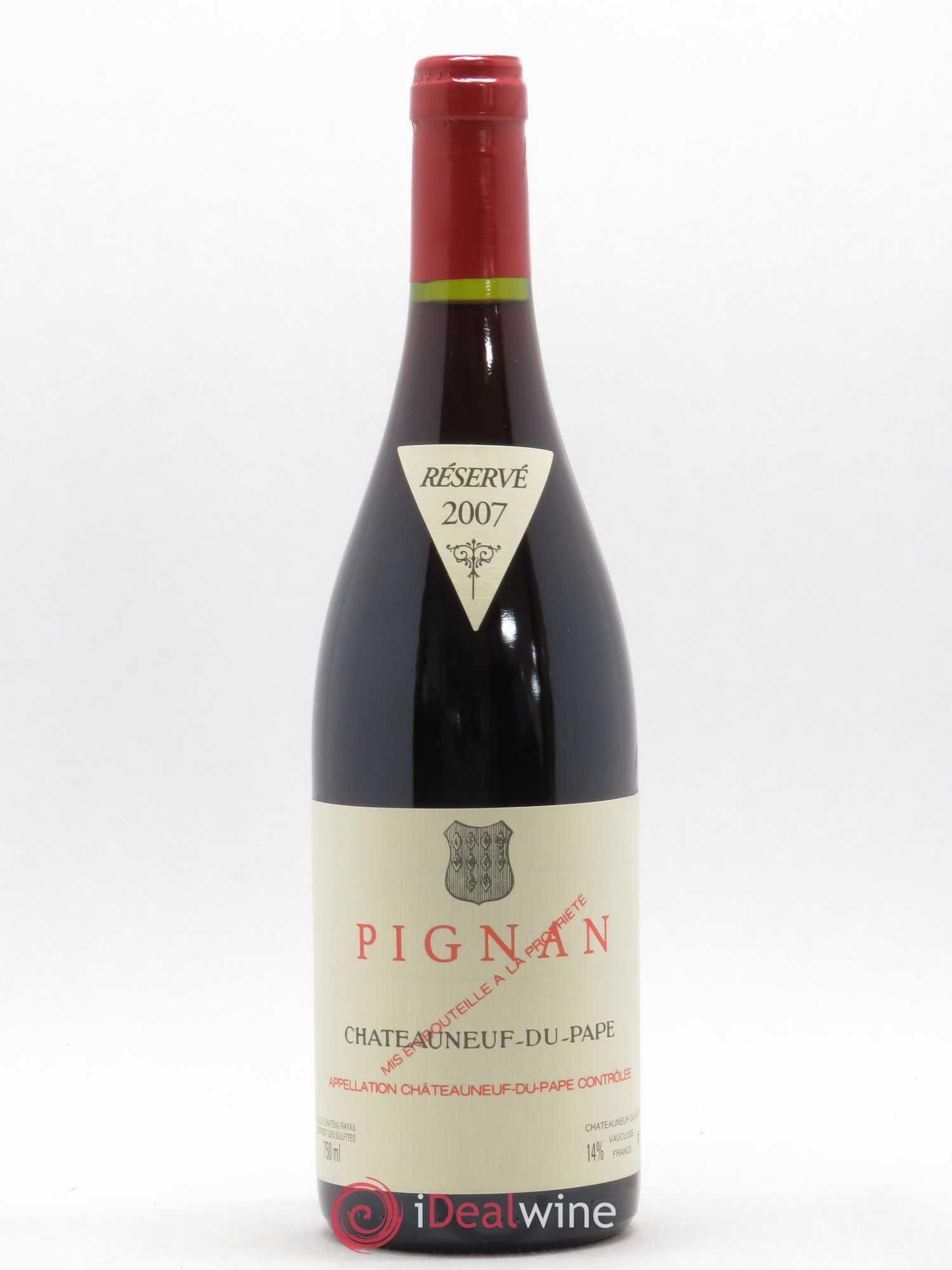 Châteauneuf-du-Pape Pignan Emmanuel Reynaud 2007 - Lot de 1 bouteille - 0