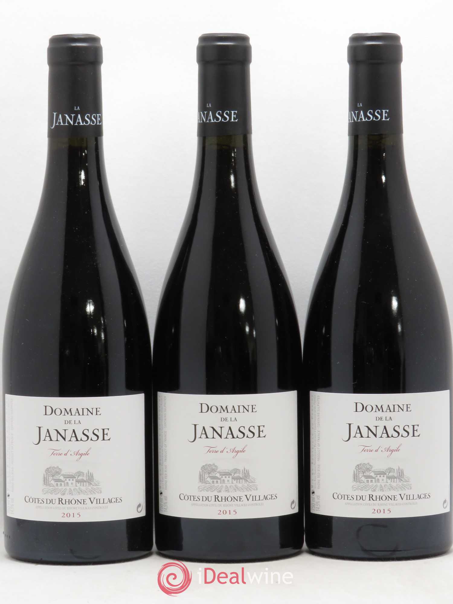 Côtes-du-Rhône-Villages Terre d'Argile La Janasse (Domaine de) 2015 - Lot de 3 bouteilles - 0
